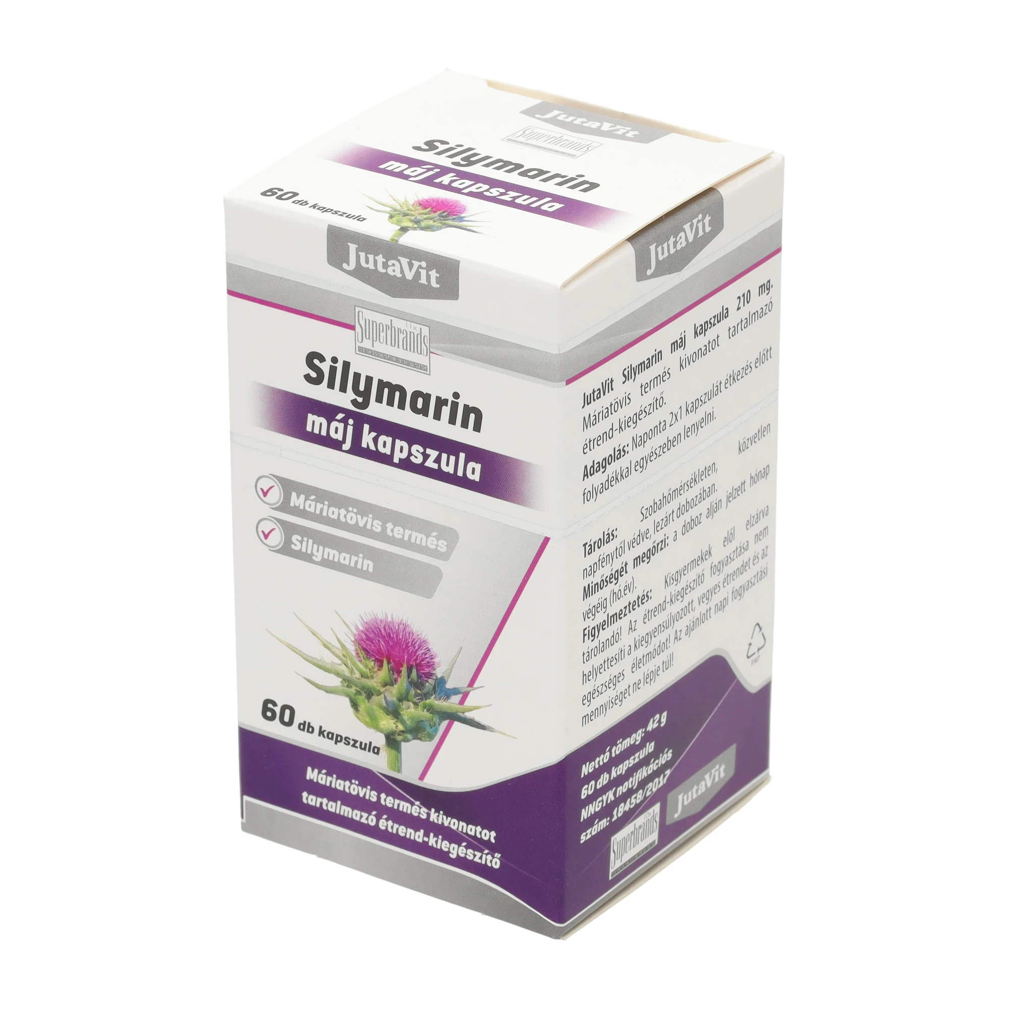 JutaVit Silymarin 210 máj kapszula 60db