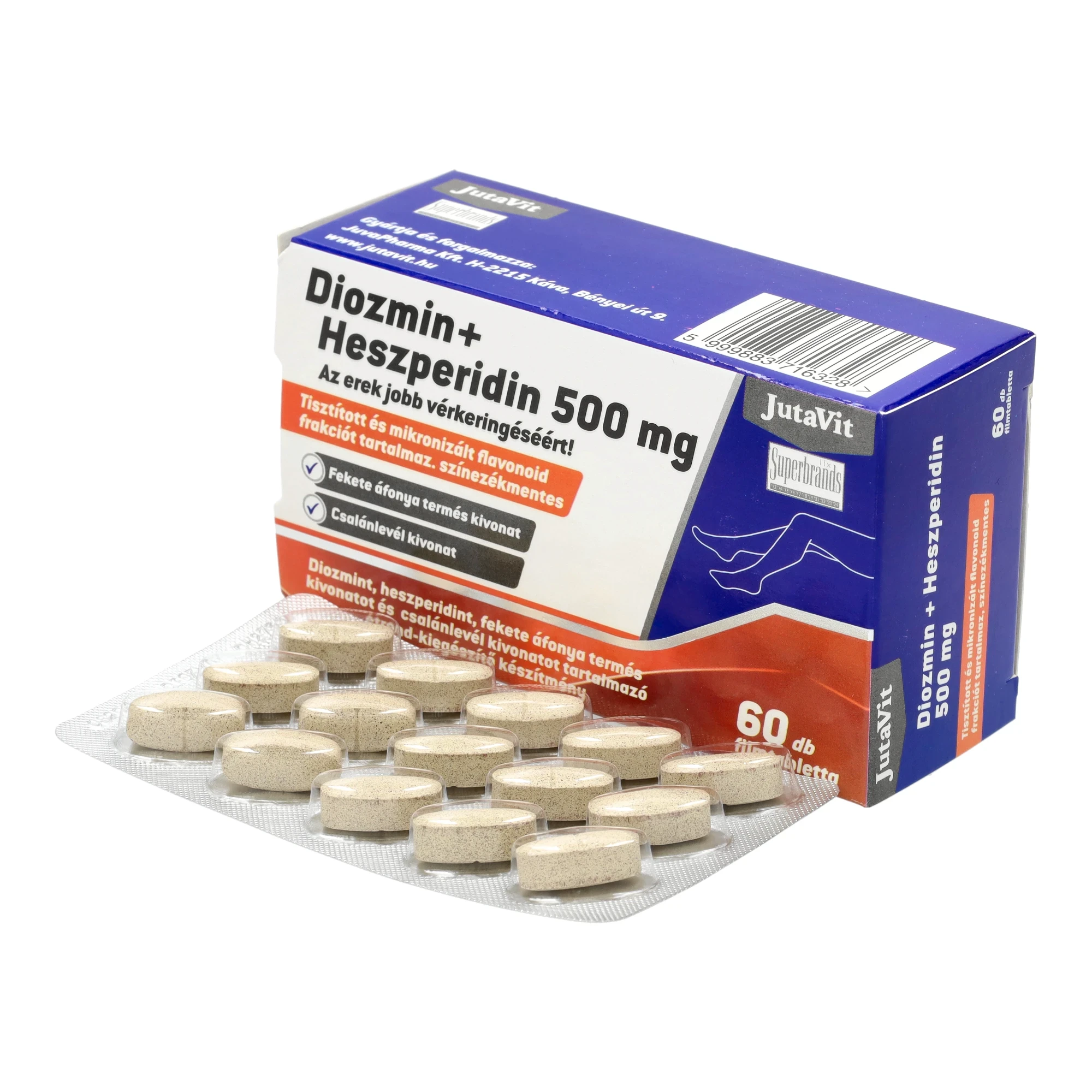 Jutavit Diozmin + Heszperidin 500mg 60 db