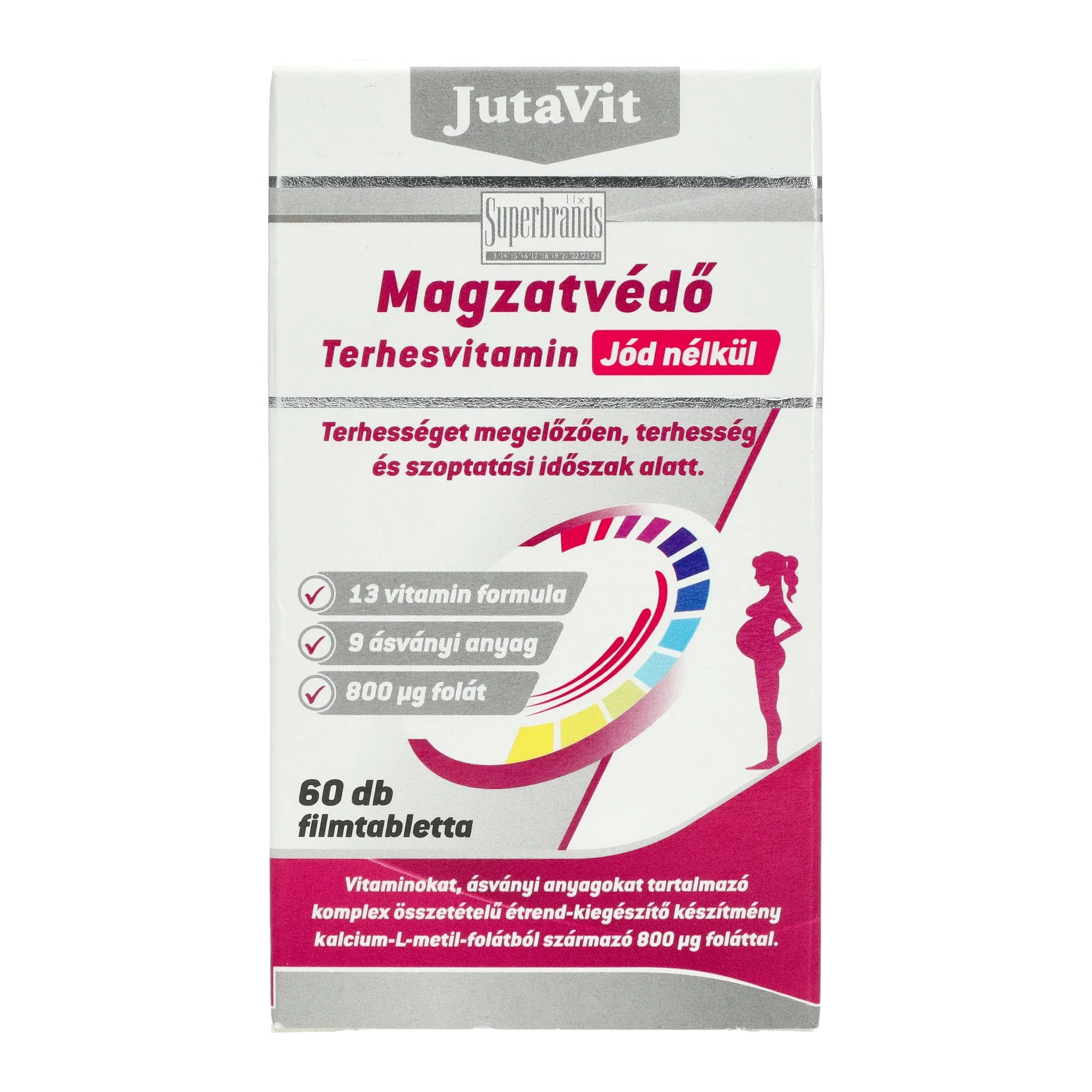JutaVit Magzatvédő terhesvitamin (JÓD nélkül) 60db