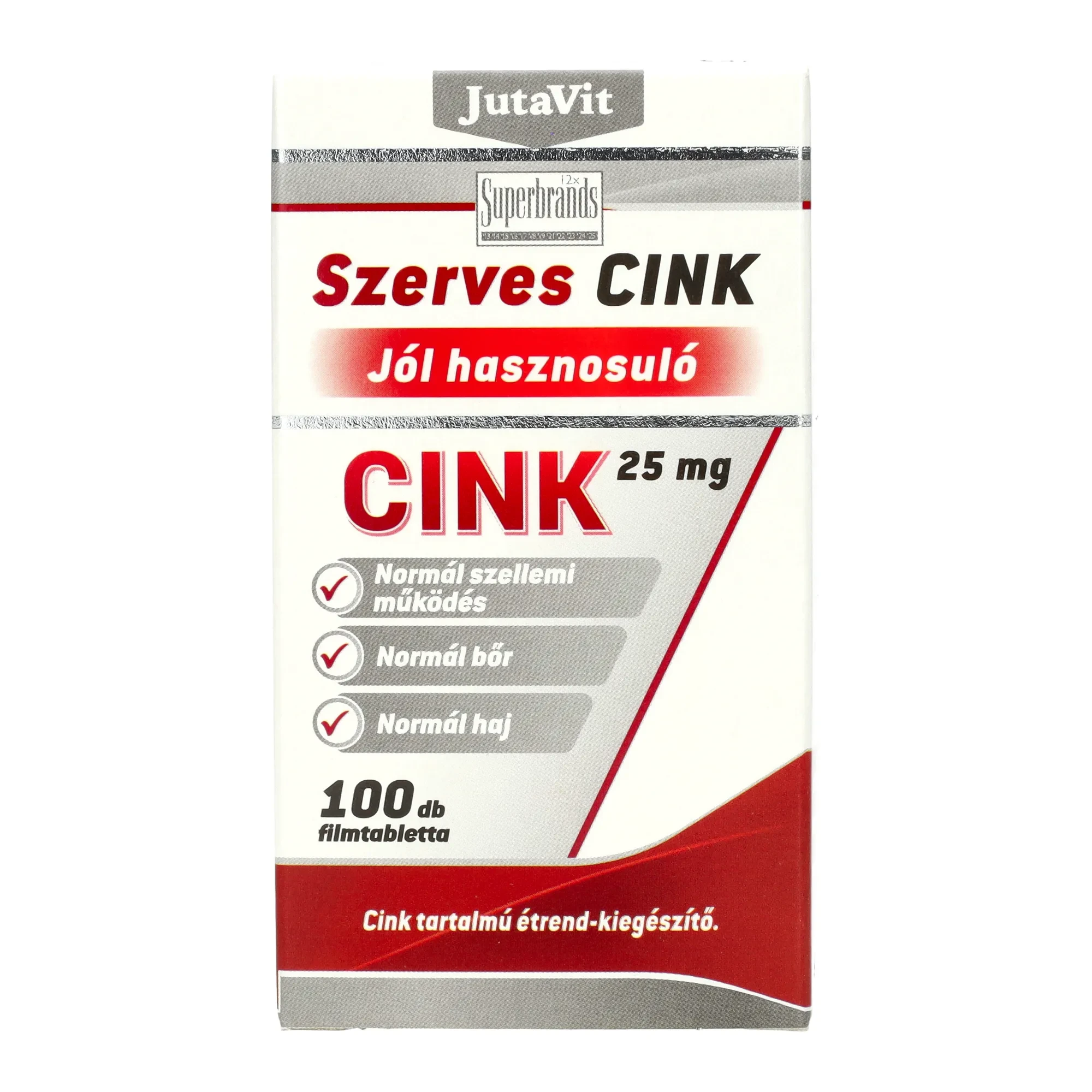 Jutavit Szerves cink 100db
