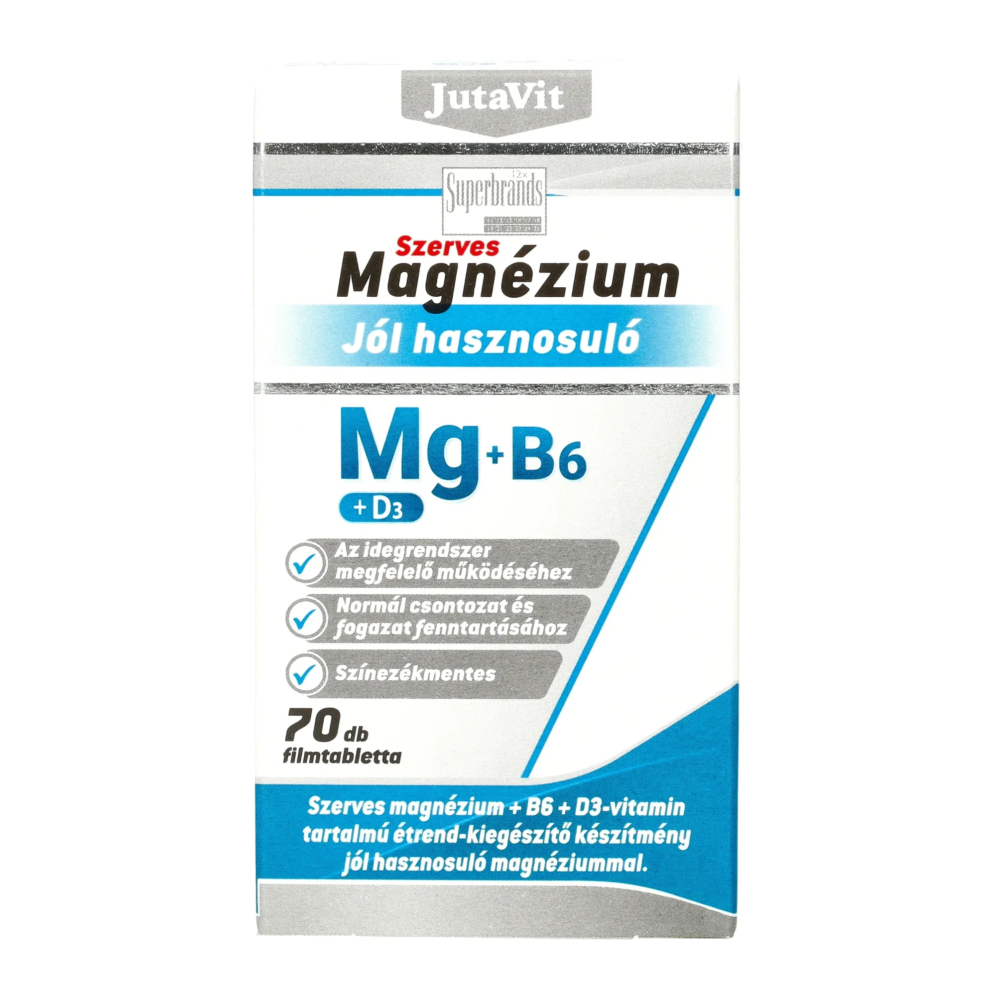 Jutavit Szerves magnézium + B6 + D3 70db