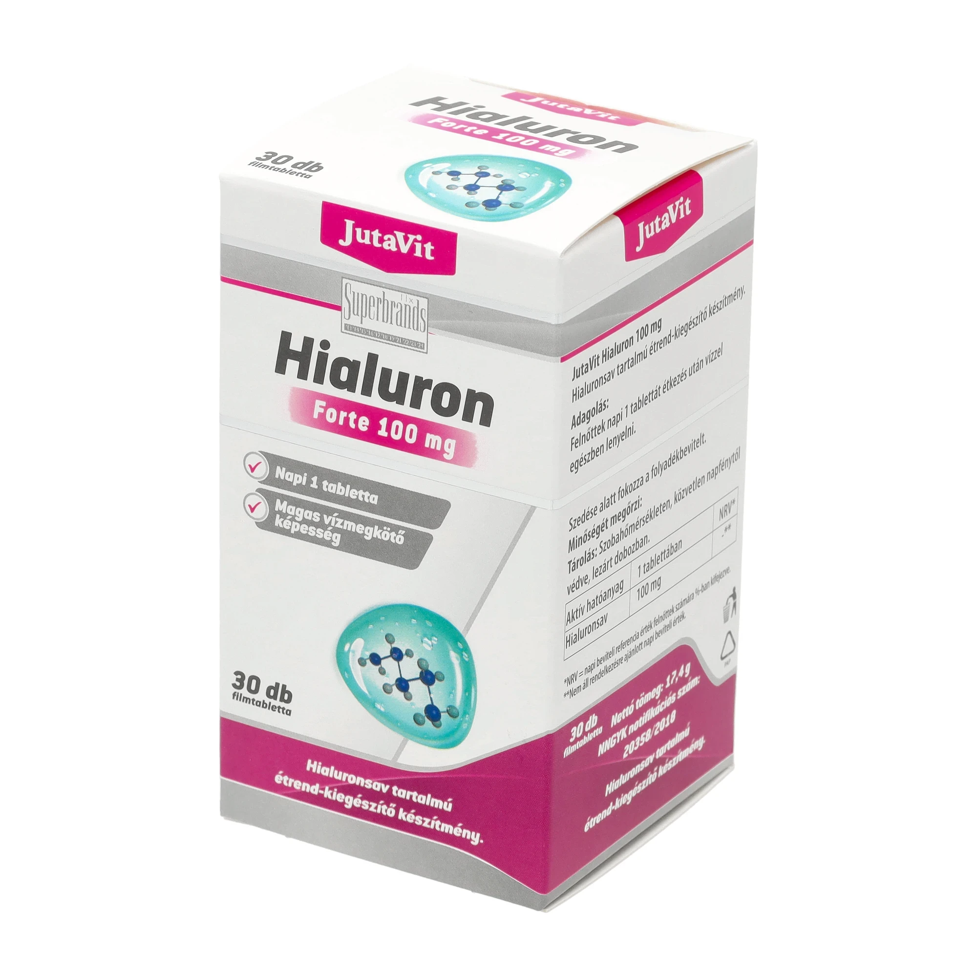 JutaVit HIALURON forte 100mg 30db