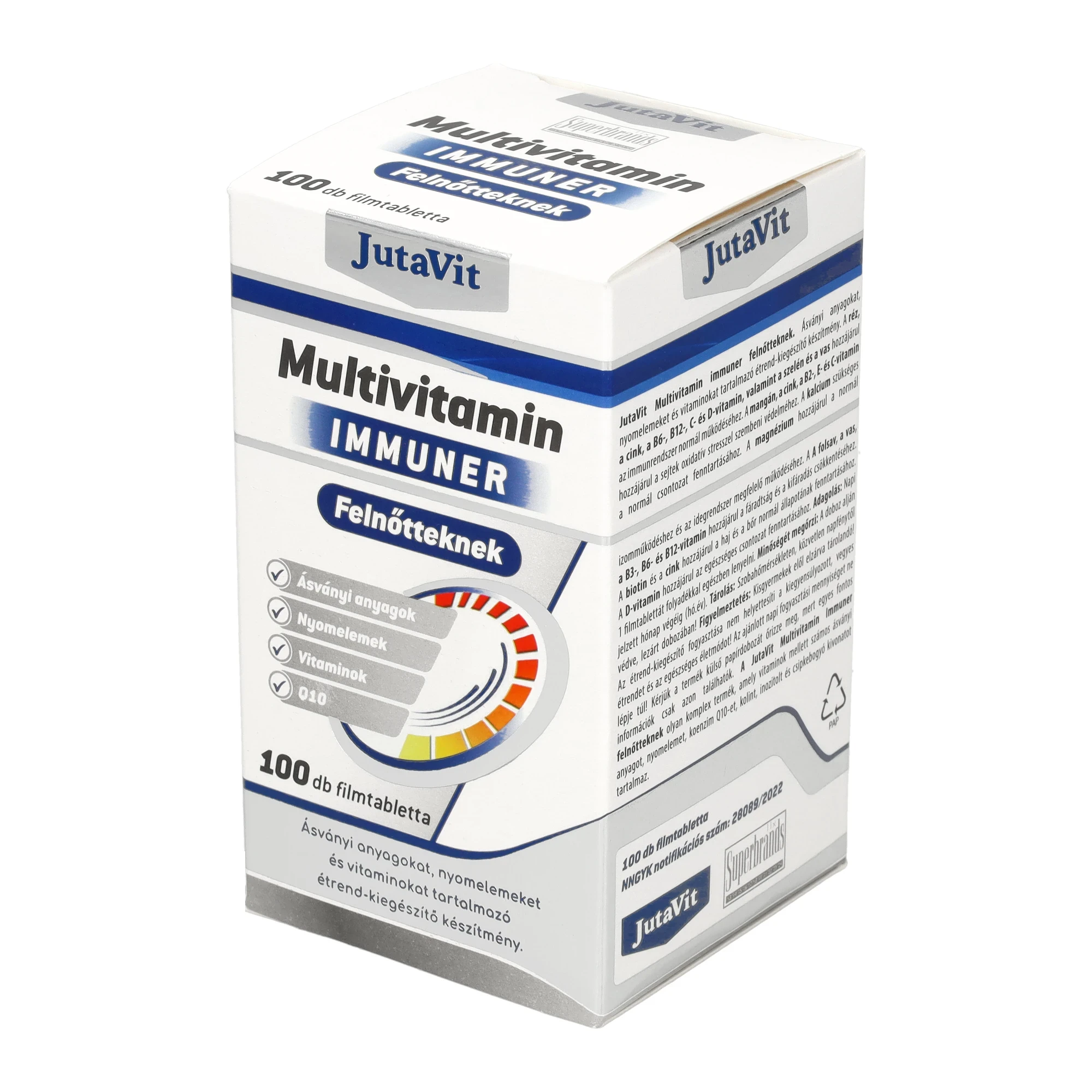 JutaVit Multivitamin felnőtteknek nyújtott kioldódású 100db