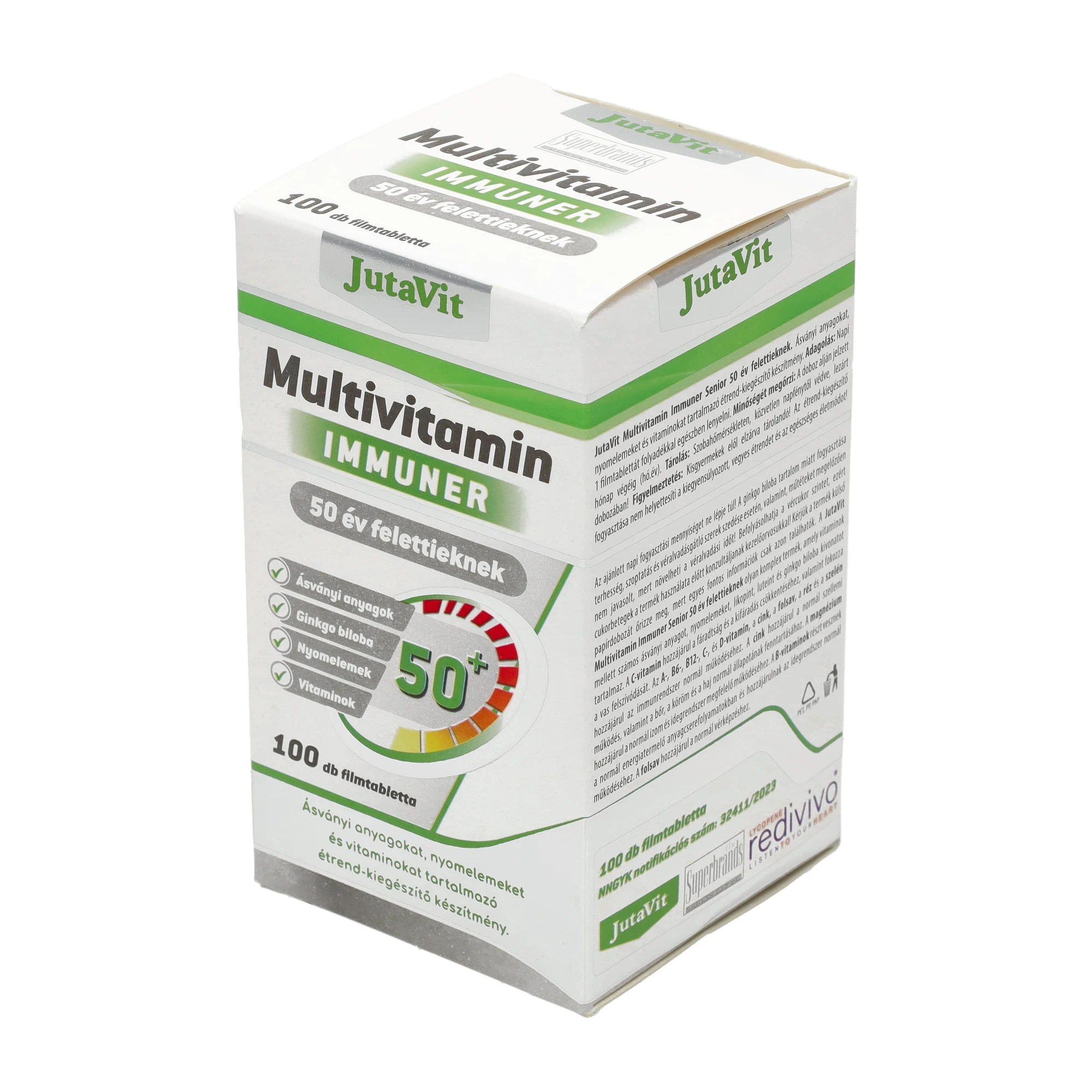JutaVit Multivitamin felnőtteknek 50+ 100db