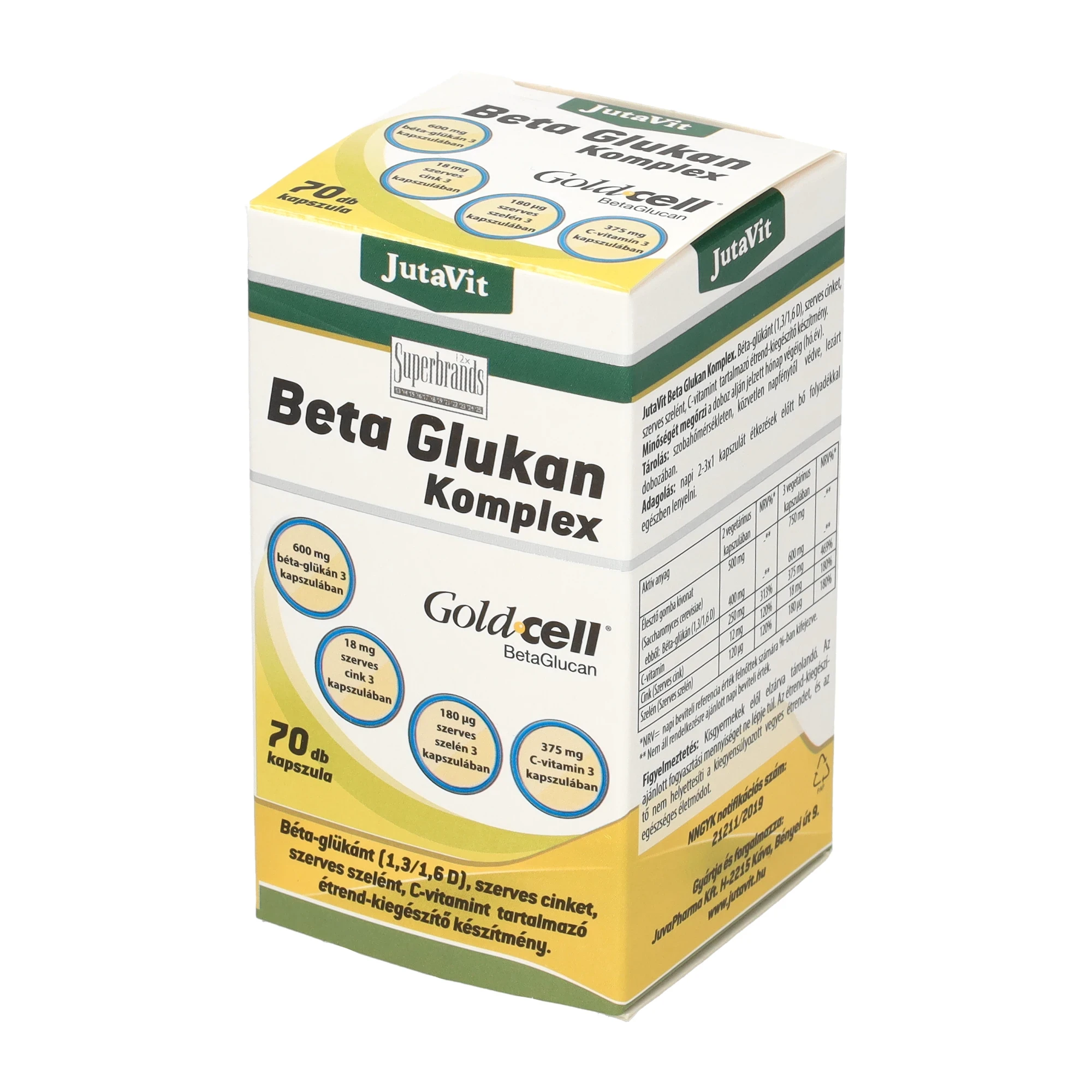 Jutavit Beta Glukan komplex 70db