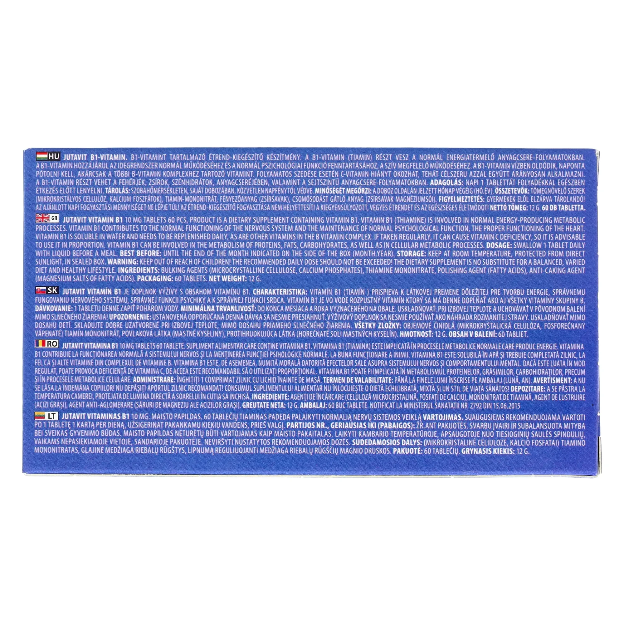 Jutavit Vitamin B1 10mg (Tiamin) 60db