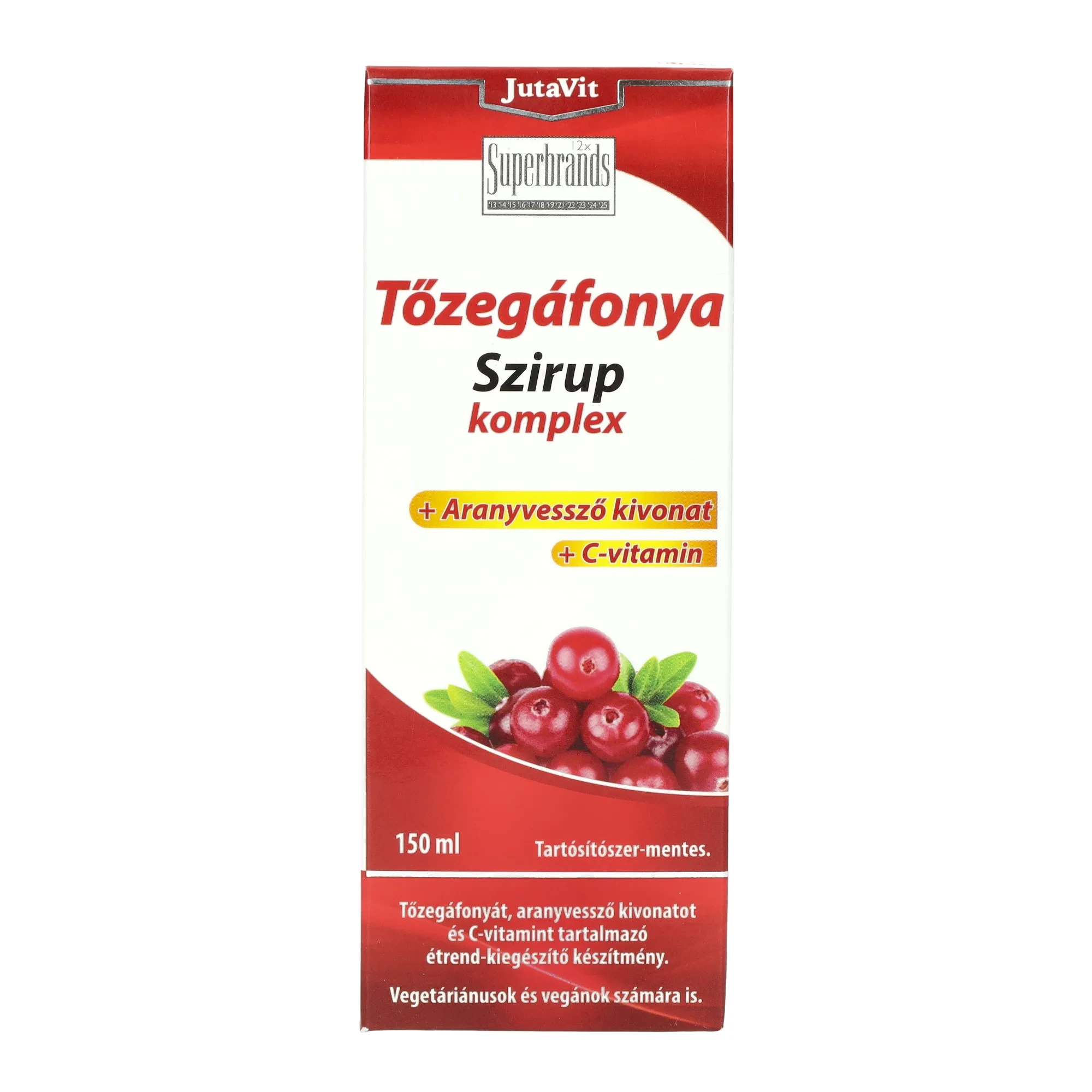 Jutavit tőzegáfonya szirup komplex 150ml