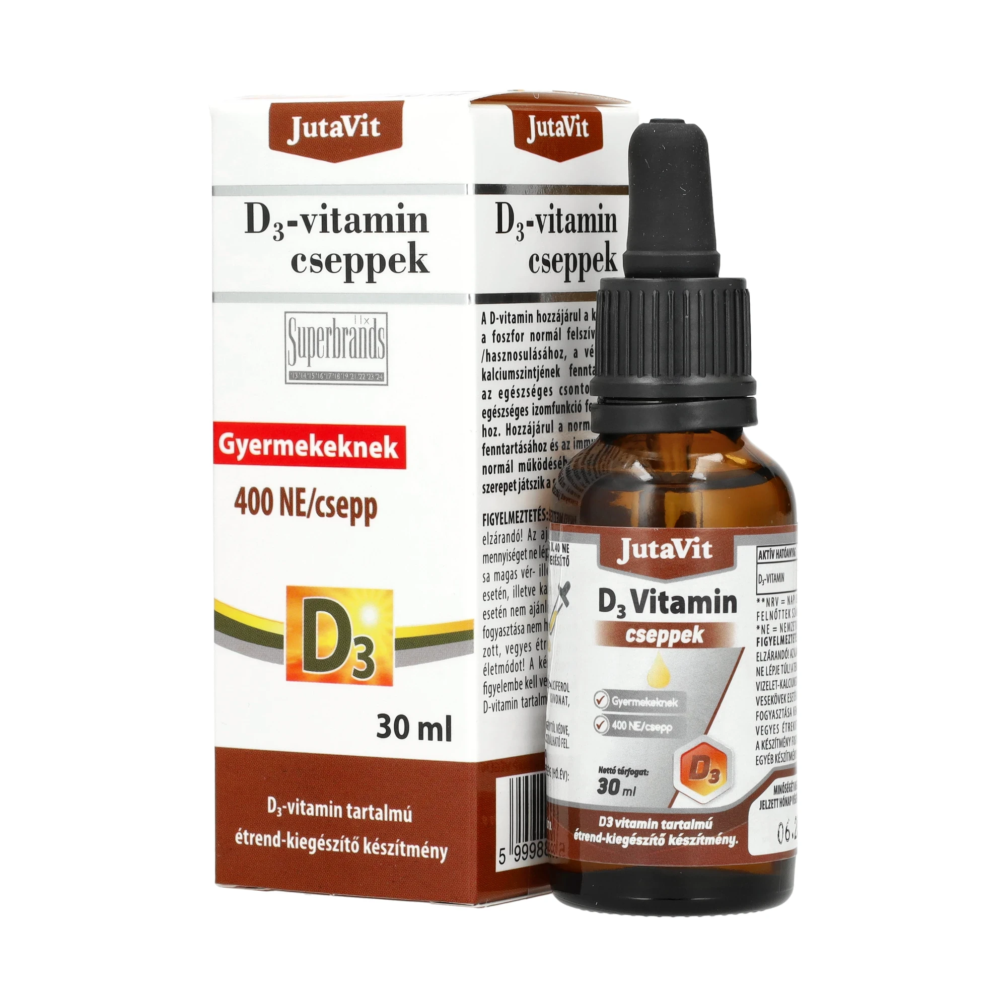 JutaVit D3-vitamin cseppek 400NE 30ml