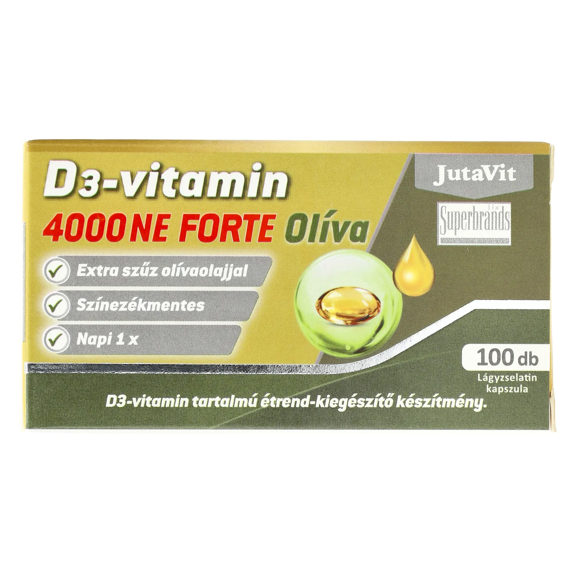 JutaVit D3-vitamin 4000NE Olíva 100db