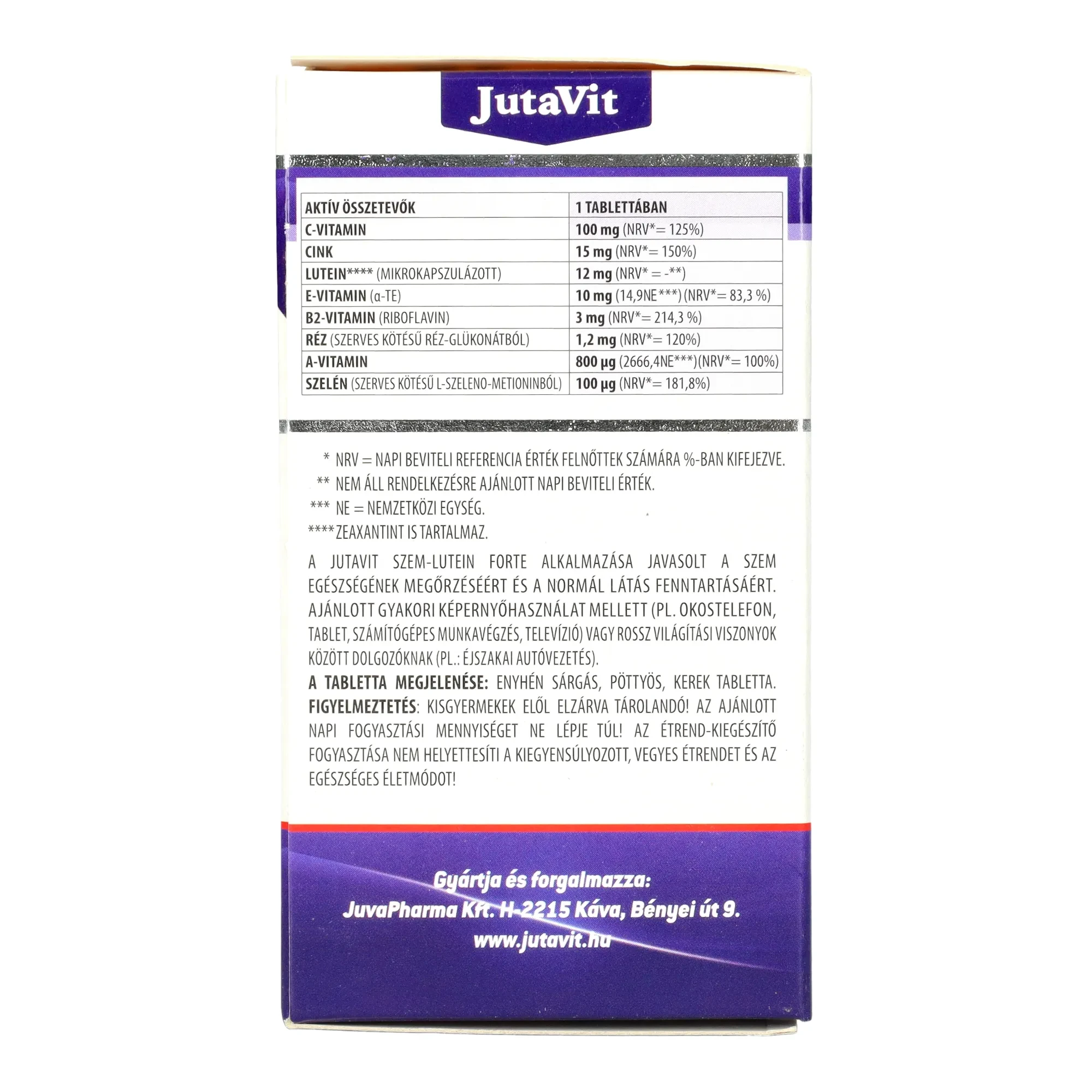 JutaVit Szem-Lutein forte 12mg 60db