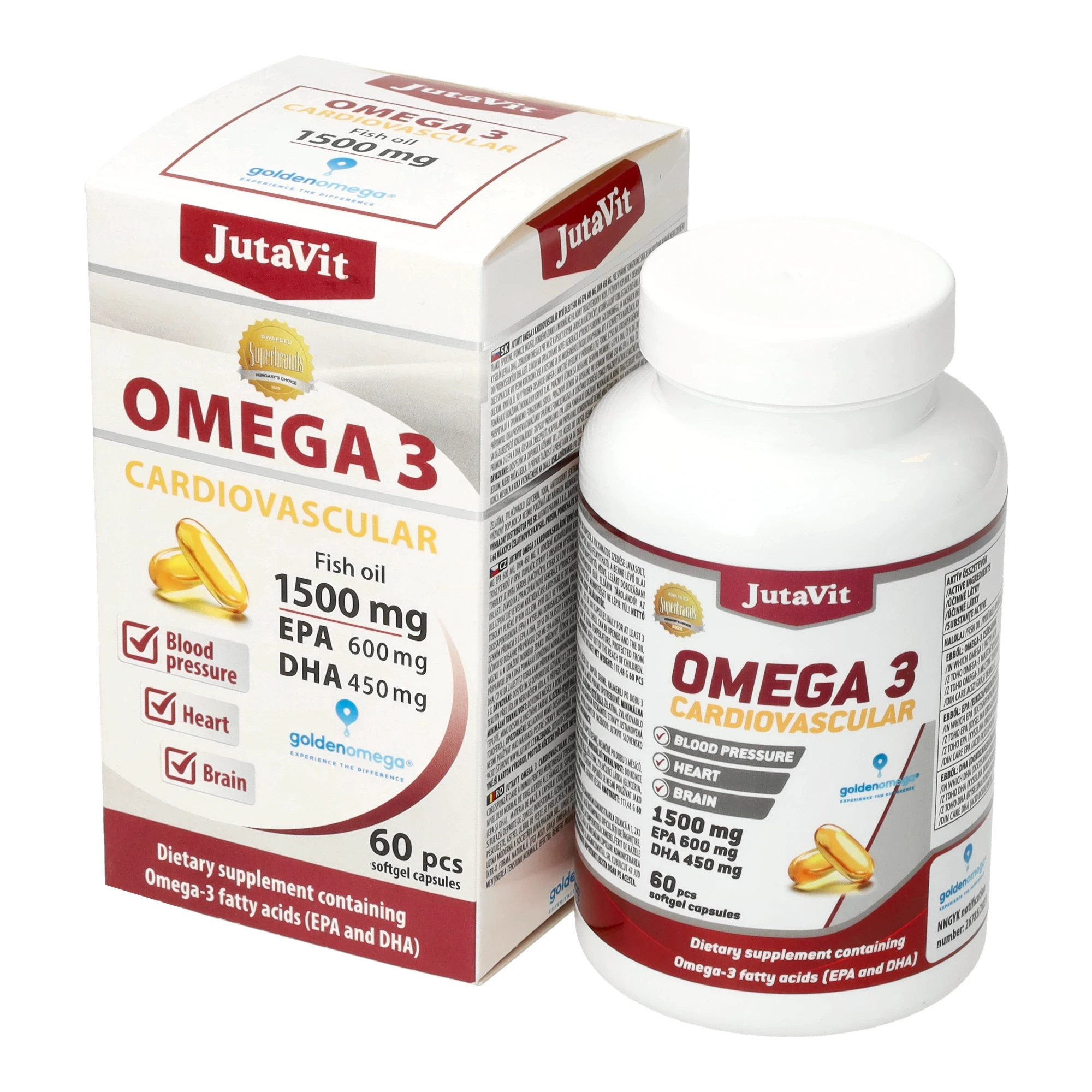 JutaVit Omega 3 Cardiovascular 1500mg 60db