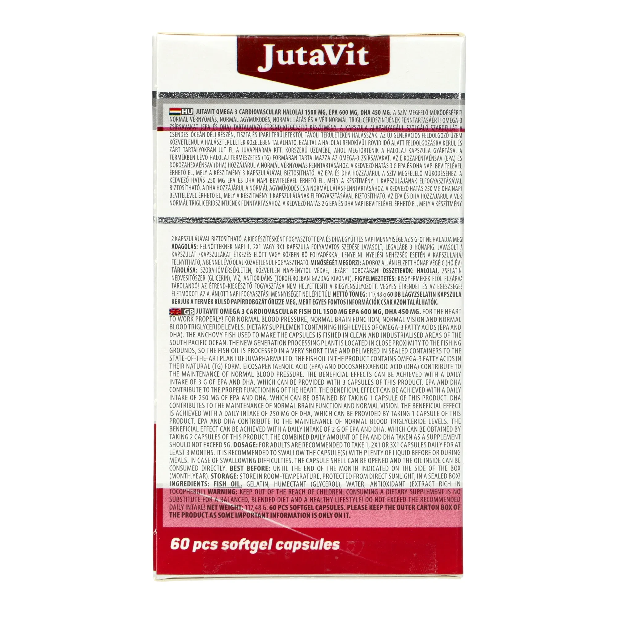 JutaVit Omega 3 Cardiovascular 1500mg 60db