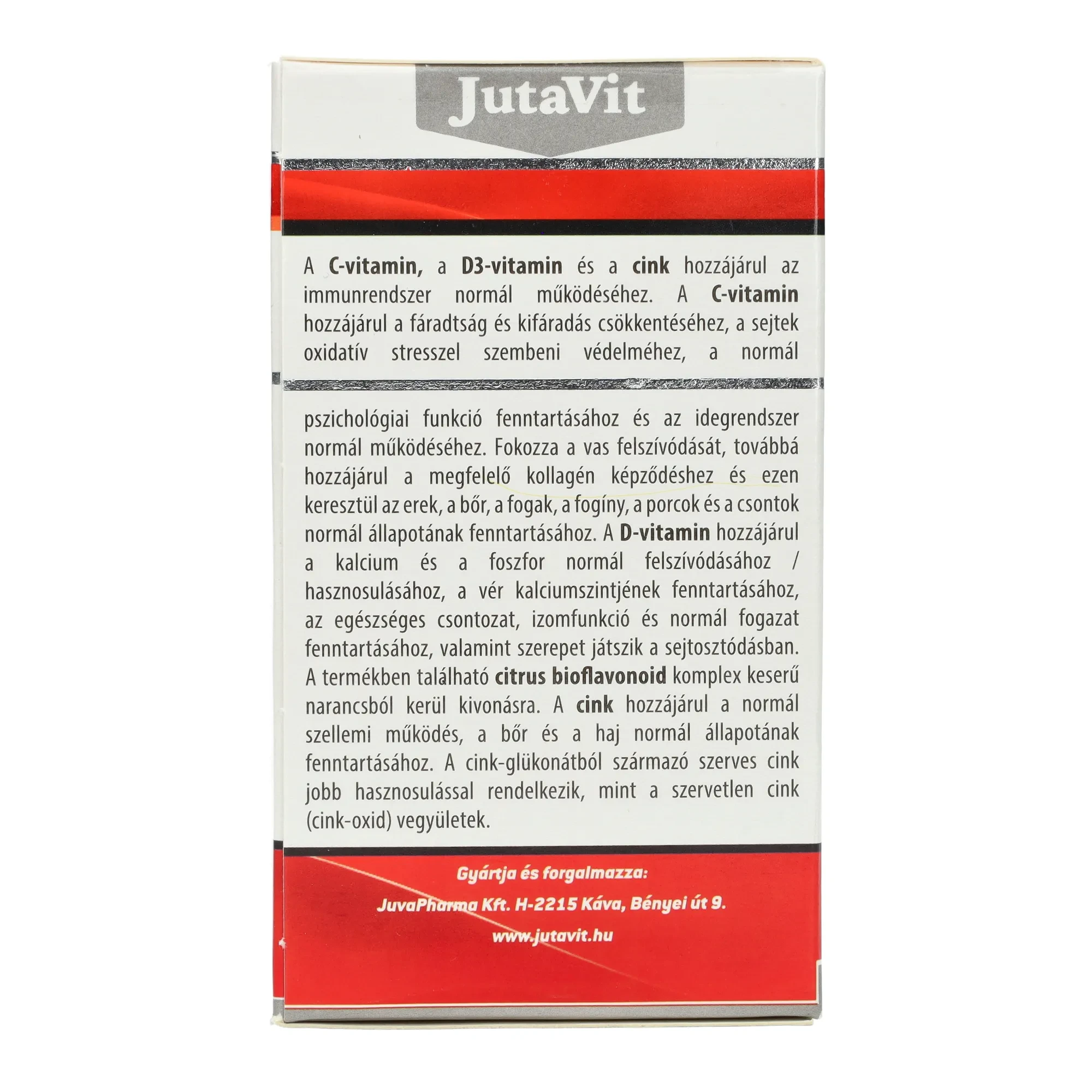 JutaVit C-vitamin 1000mg C+D DUO Plus 100db