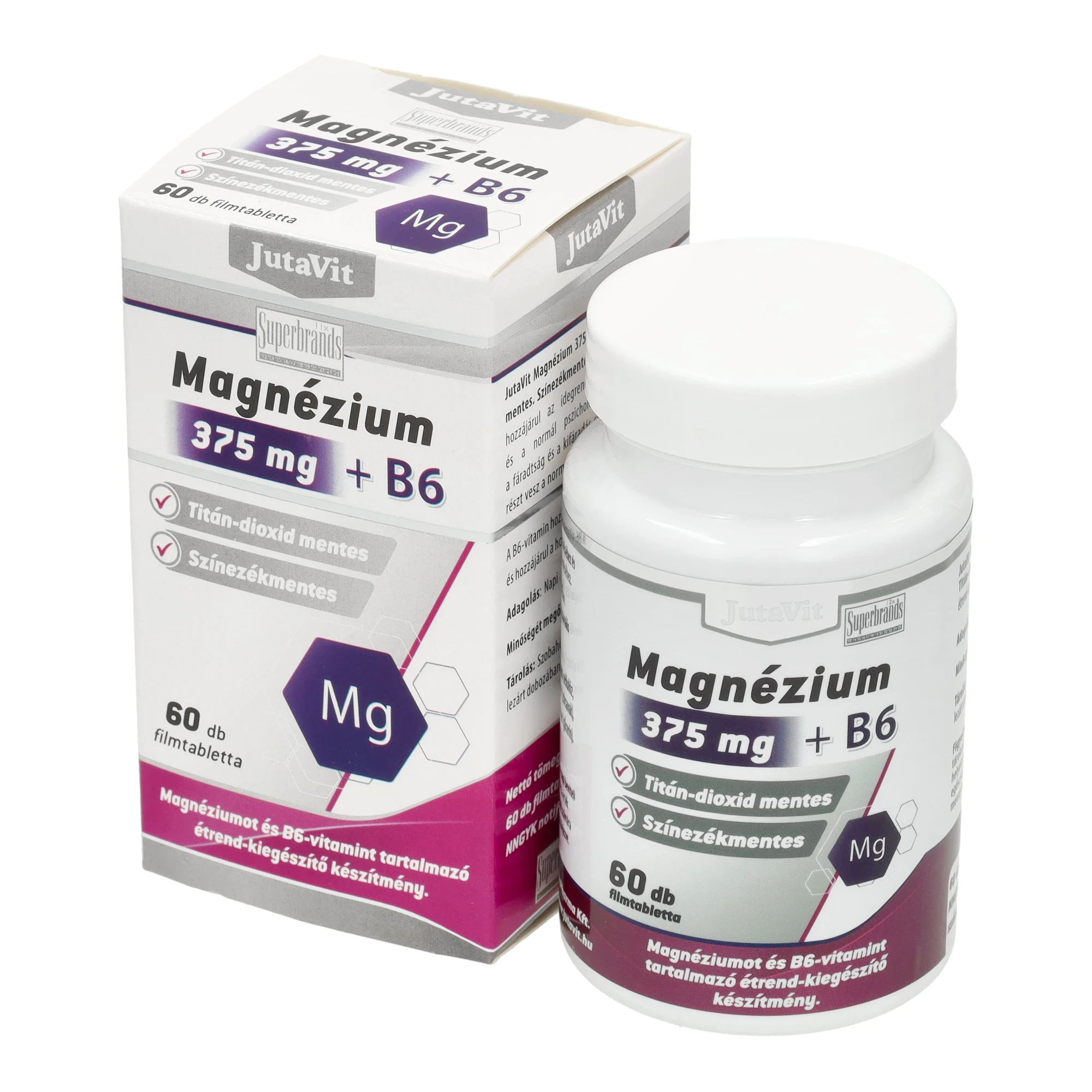 JutaVit Magnézium 375mg+B6 60db