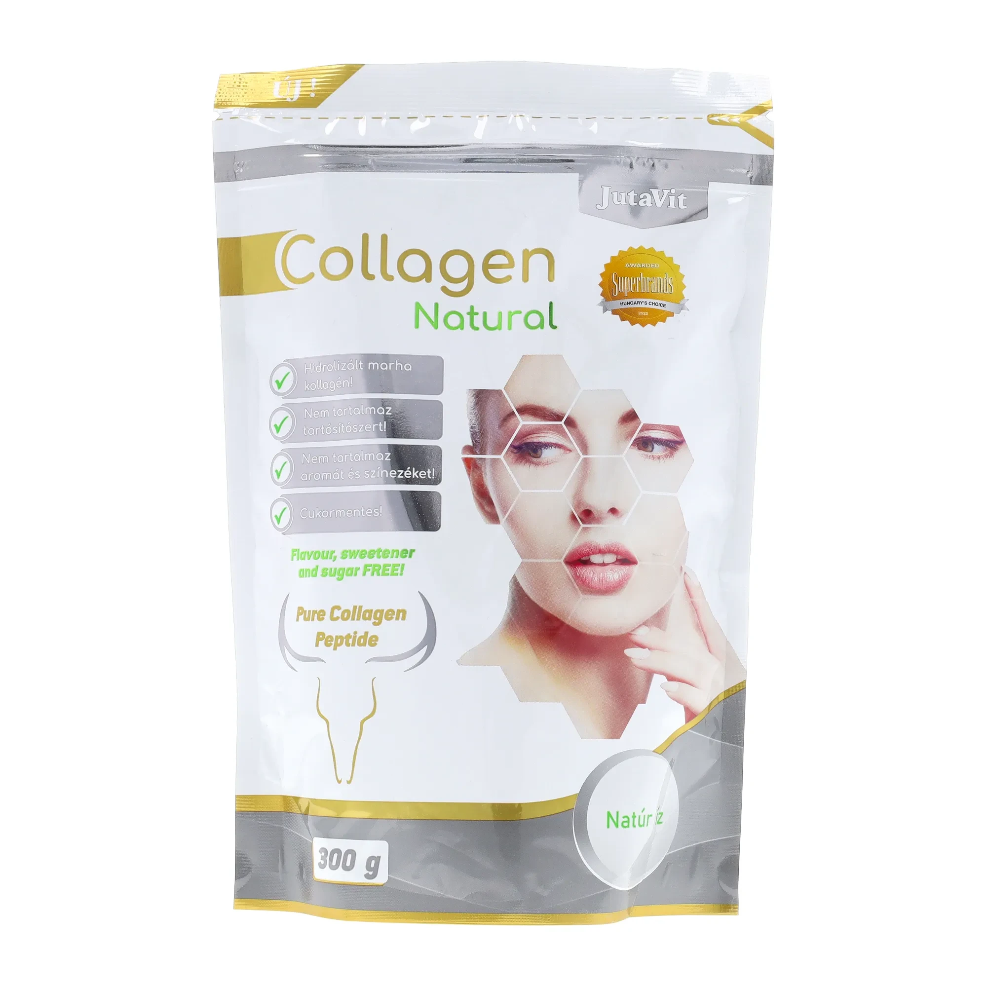 JutaVit Collagen Natural natúr íz 300g