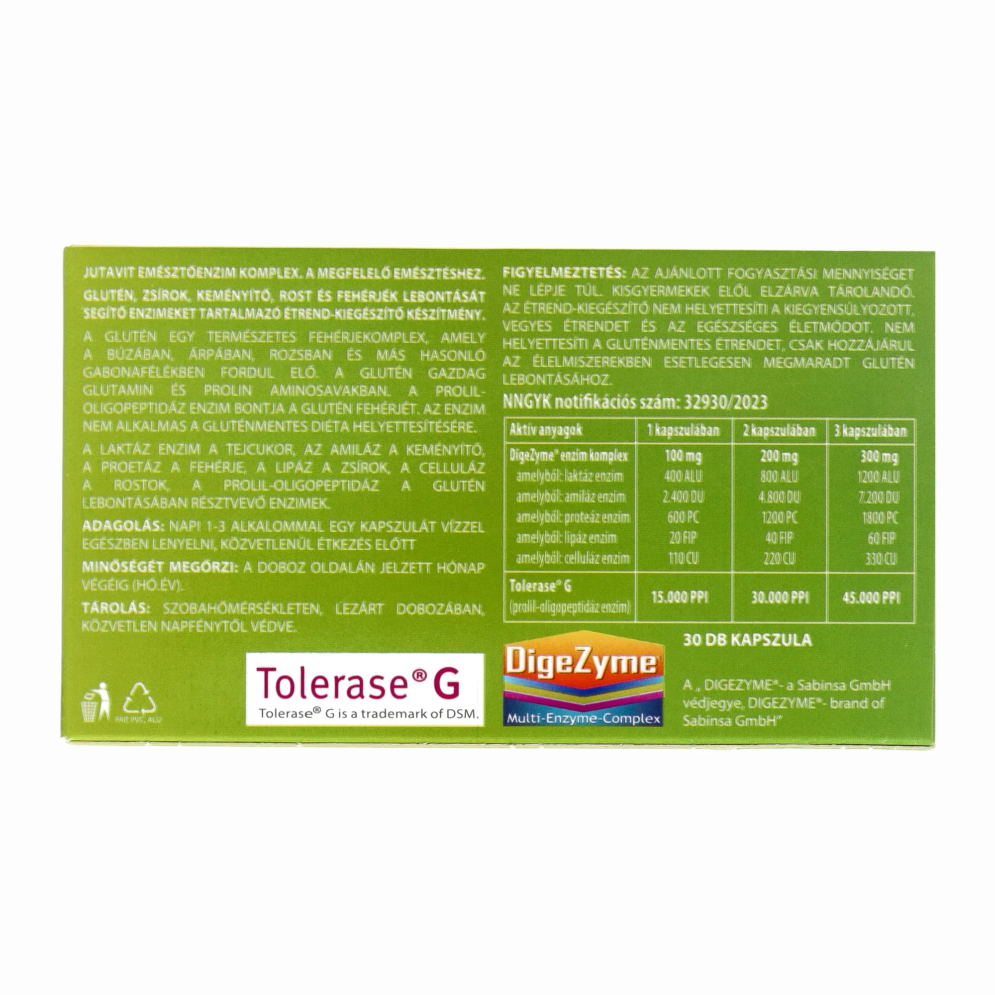 JutaVit Emésztő enzim 30 db