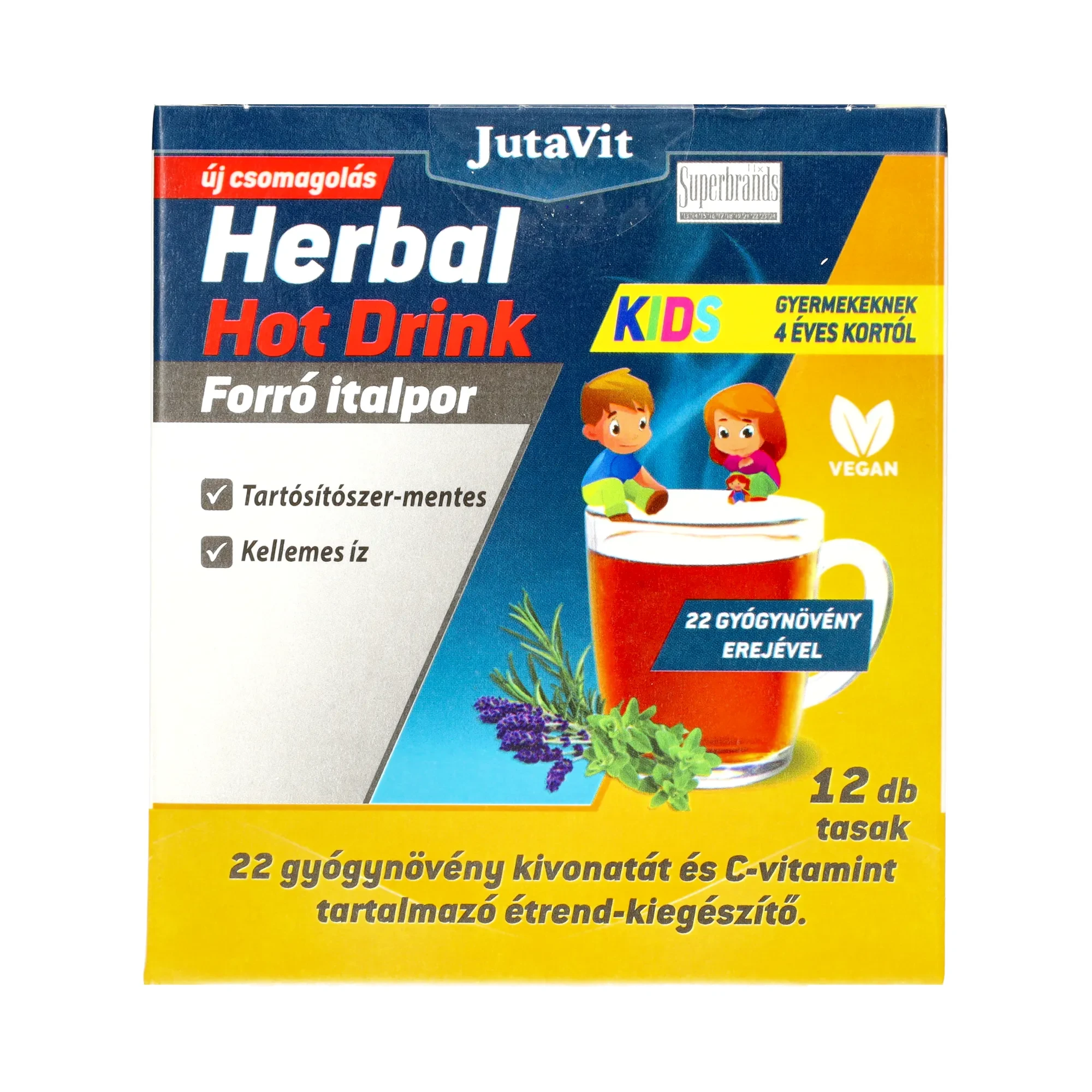 JutaVit Herbal Hot Drink 4 éves kórtól 12 db