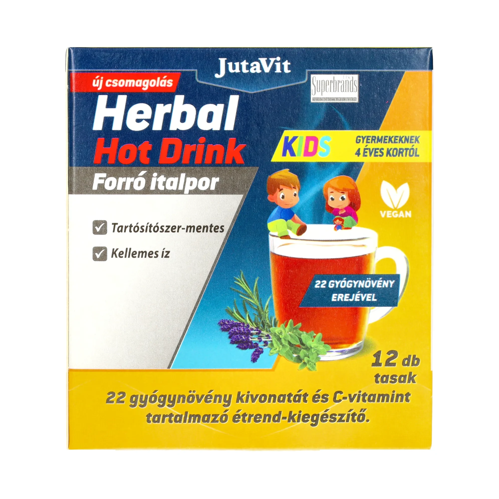 JutaVit Herbal Hot Drink 4 éves kórtól 12 db