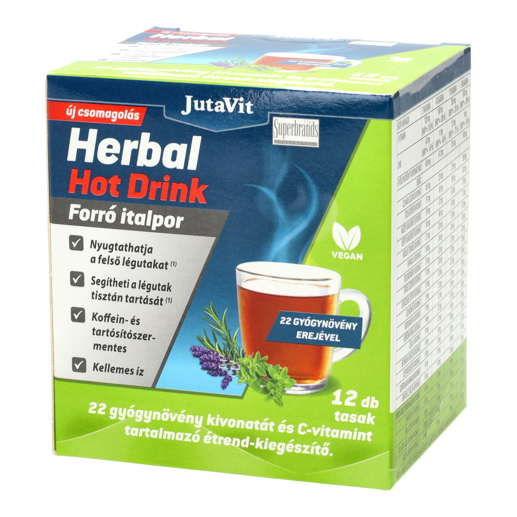 JutaVit Herbal Hot Drink Felnőtt 12db