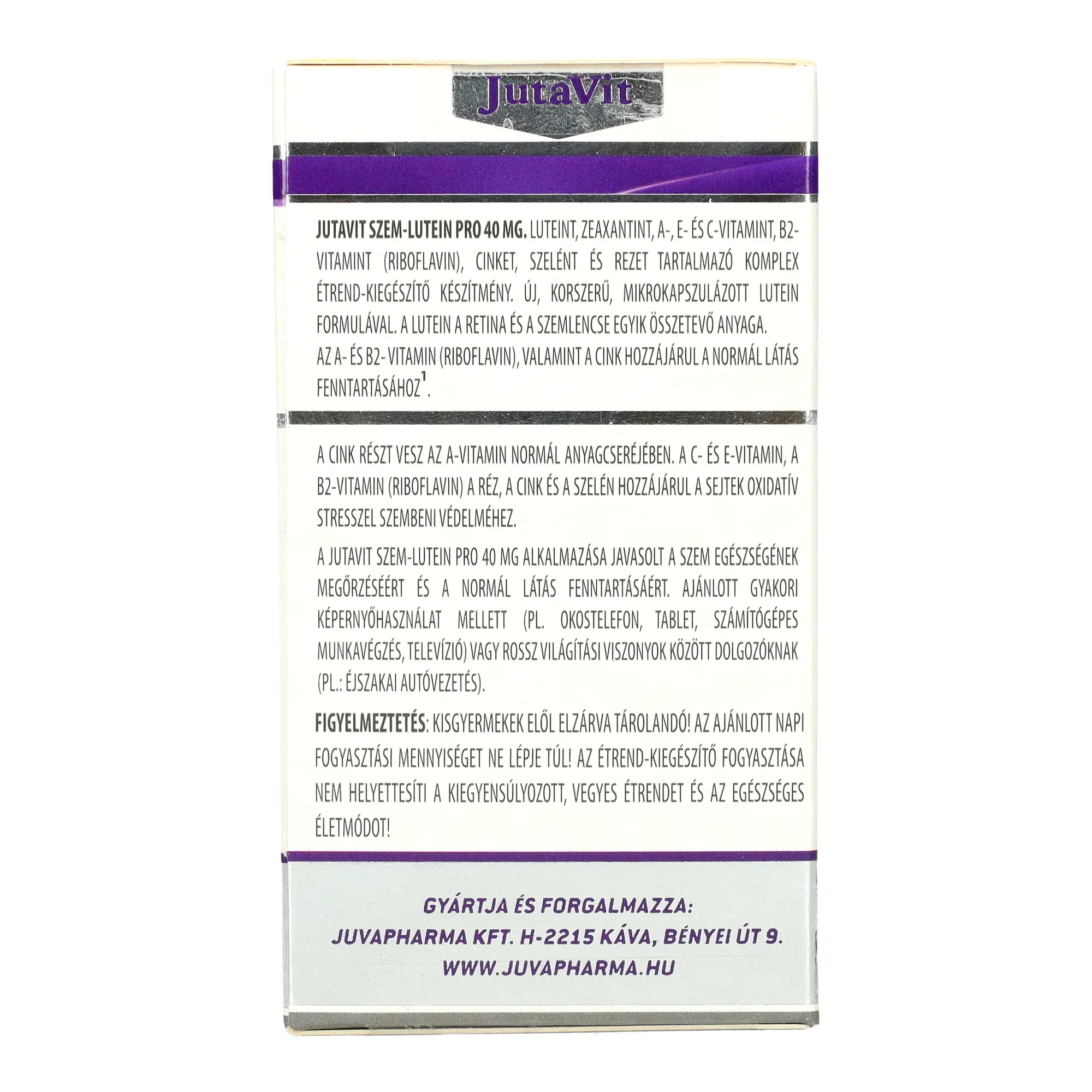 JutaVit Szem-Lutein Pro 40mg 60db