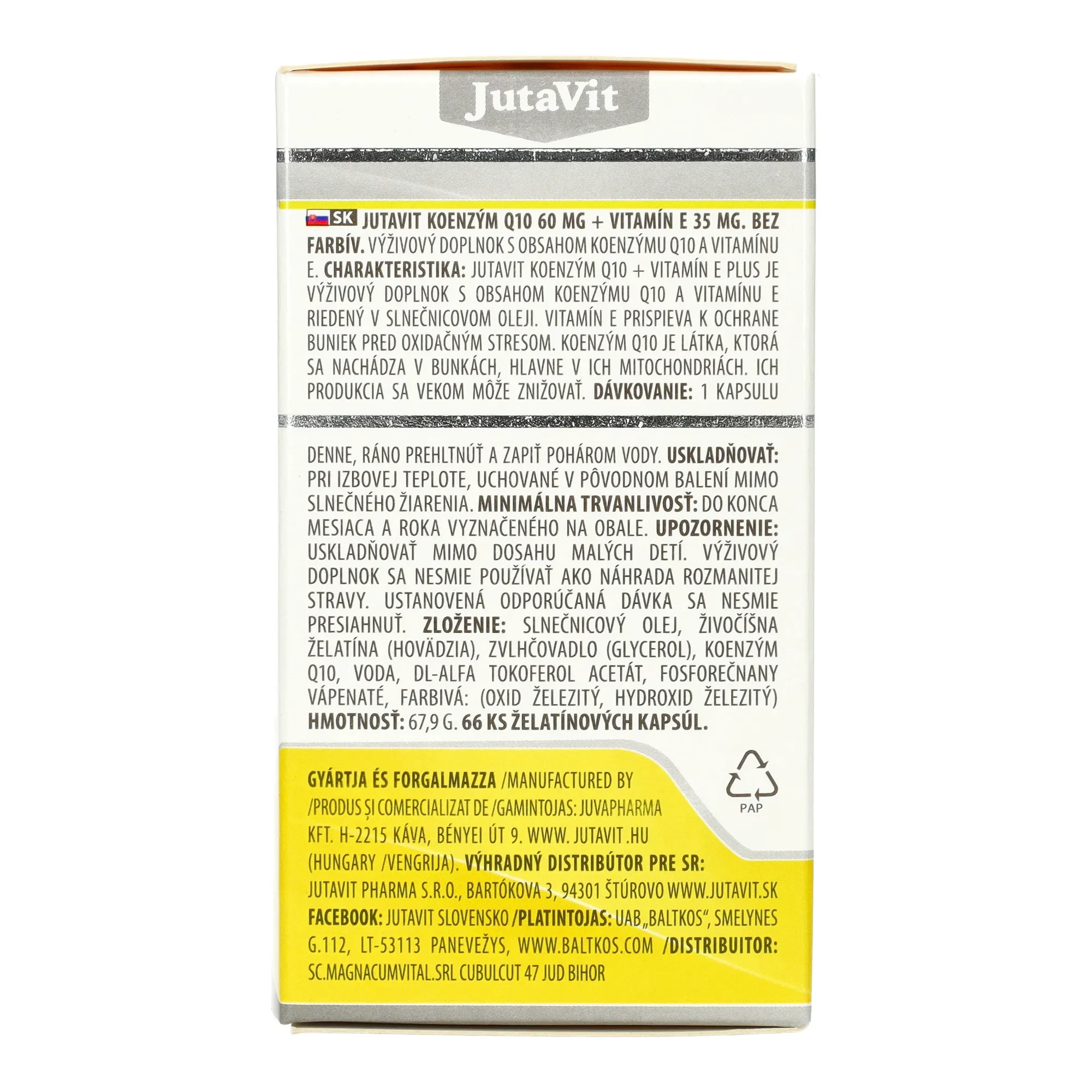 JutaVit Q10 lágyzselatin kapszula 66db