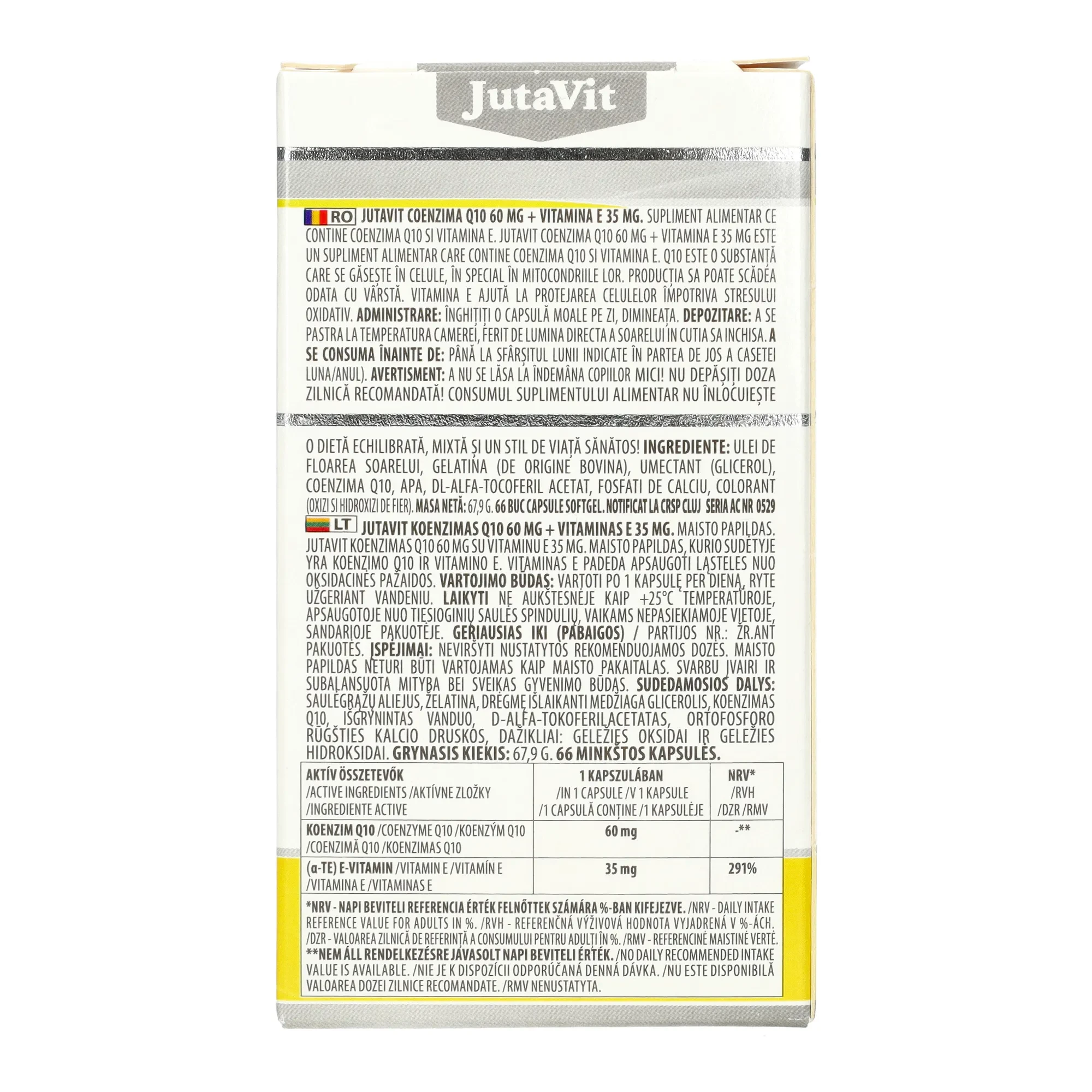 JutaVit Q10 lágyzselatin kapszula 66db