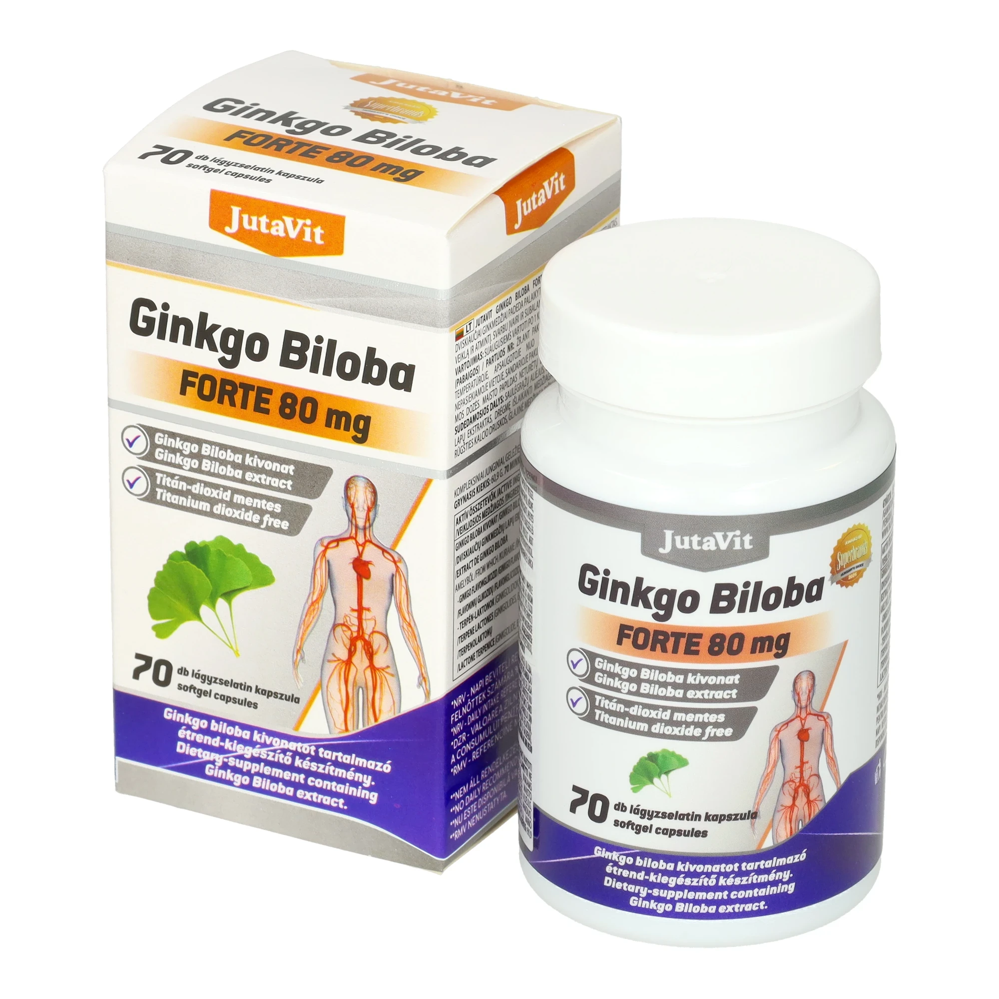 JutaVit Ginkgo Biloba fore kapszula 70db