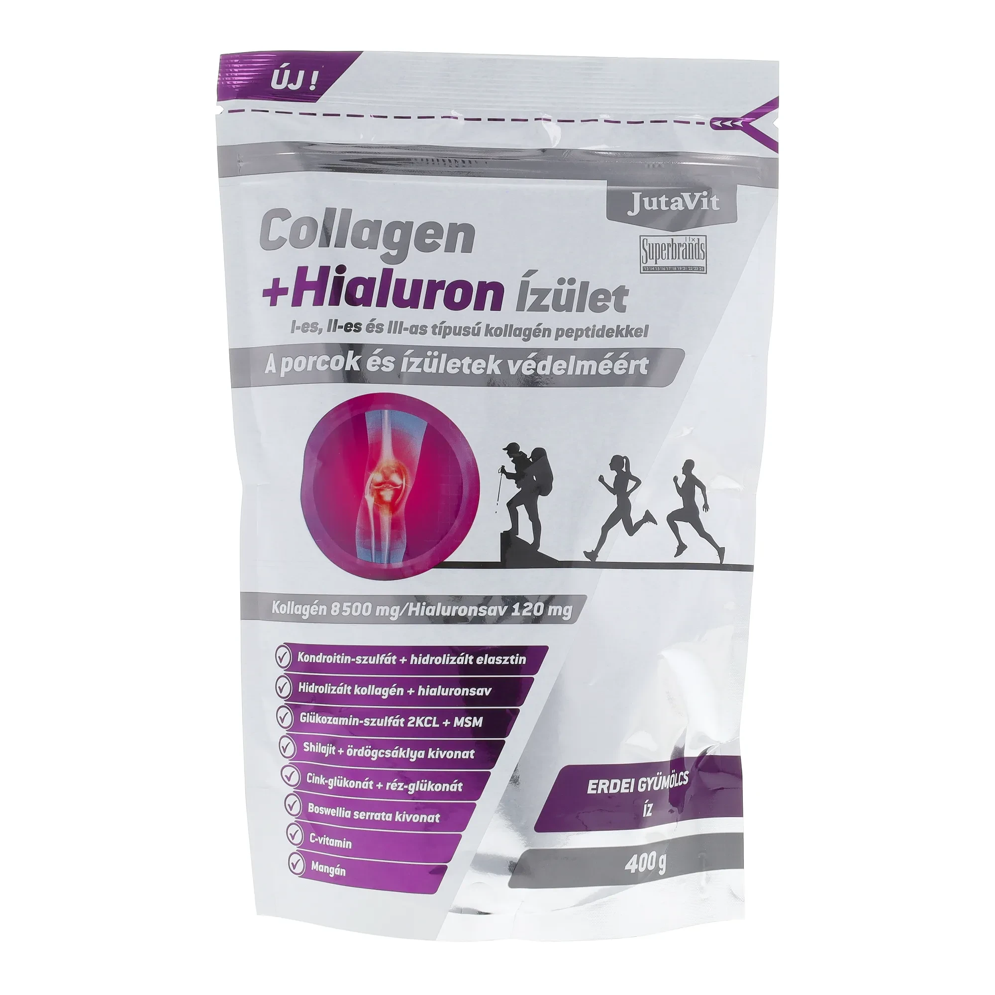 JutaVit Collagen+Hialuron ízület Erdei gyümölcs 400 g