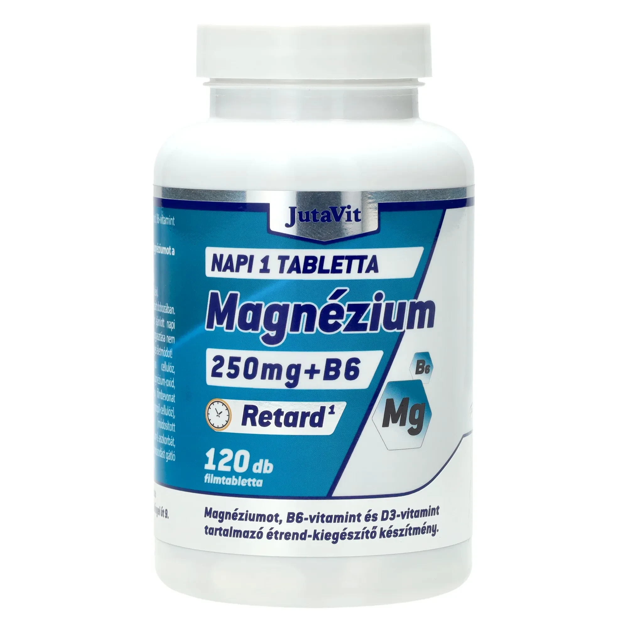 JutaVit Magnézium 250mg+B6+D3 RETARD 120db