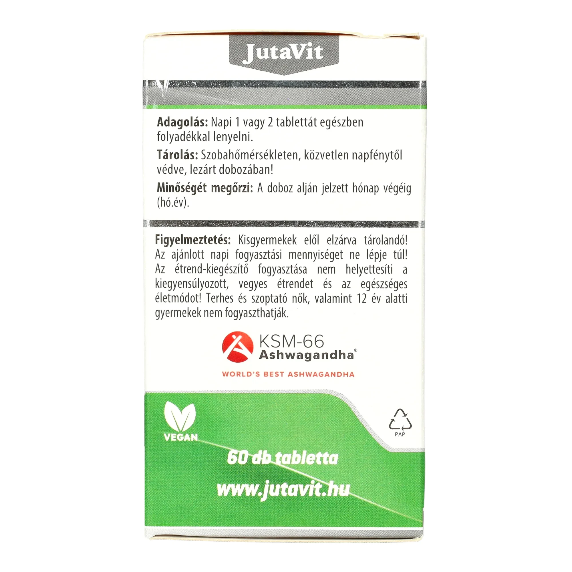 Jutavit Ashwagandha gyökér kivonat tabletta 60 db 300 mg