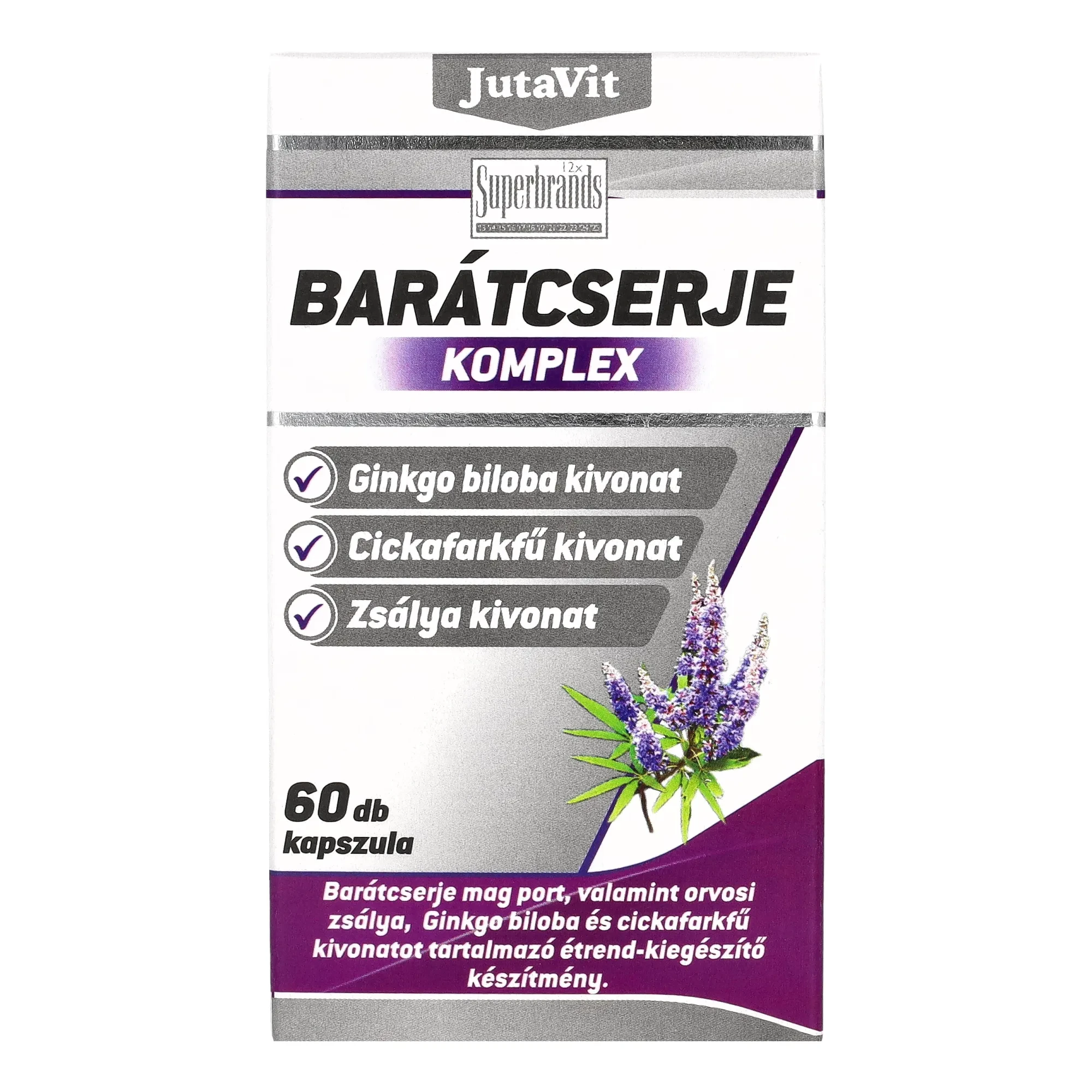 Jutavit Barátcserje Komplex 60 db kapszula