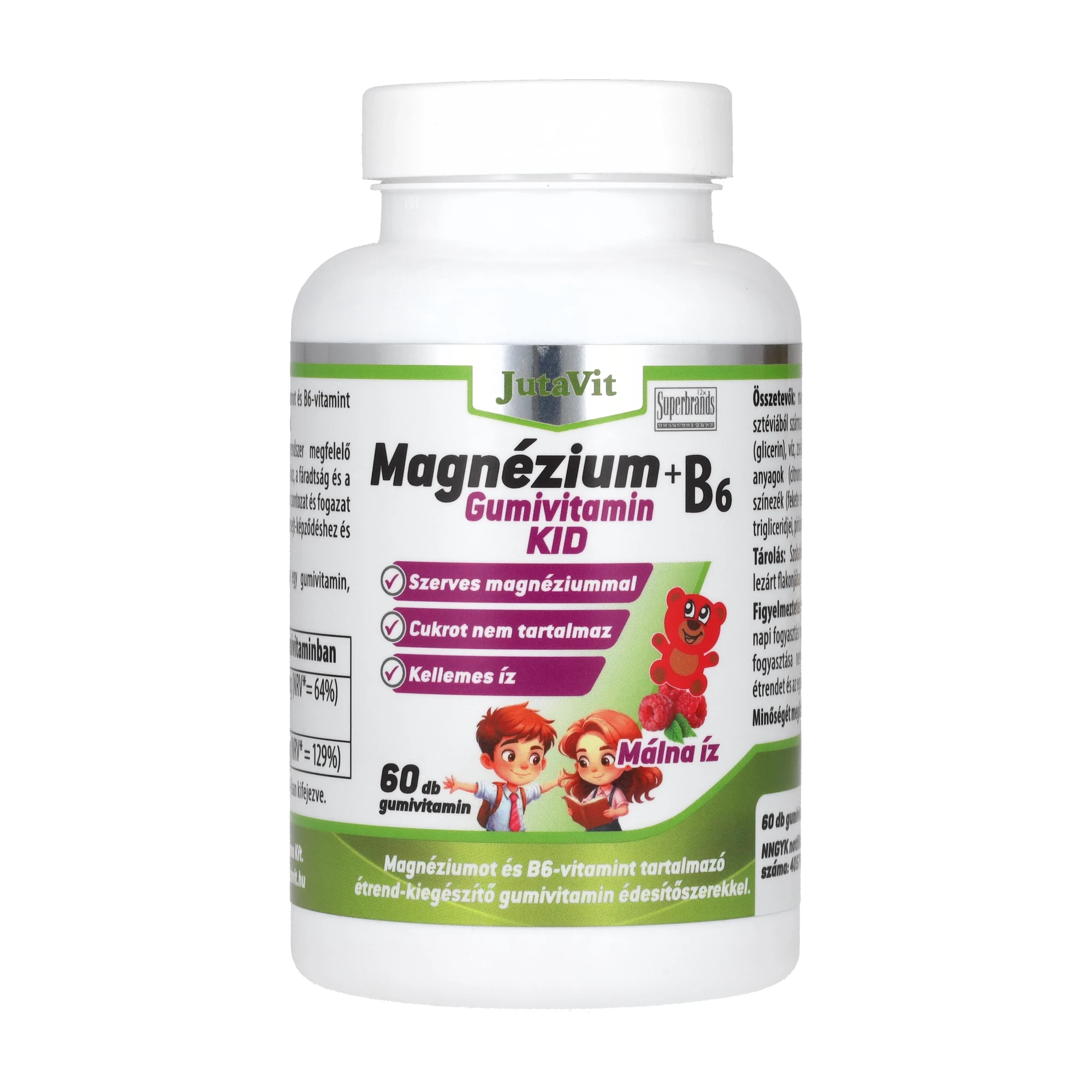 JutaVit Magnézium+B6 Gumivitamin KID 60db
