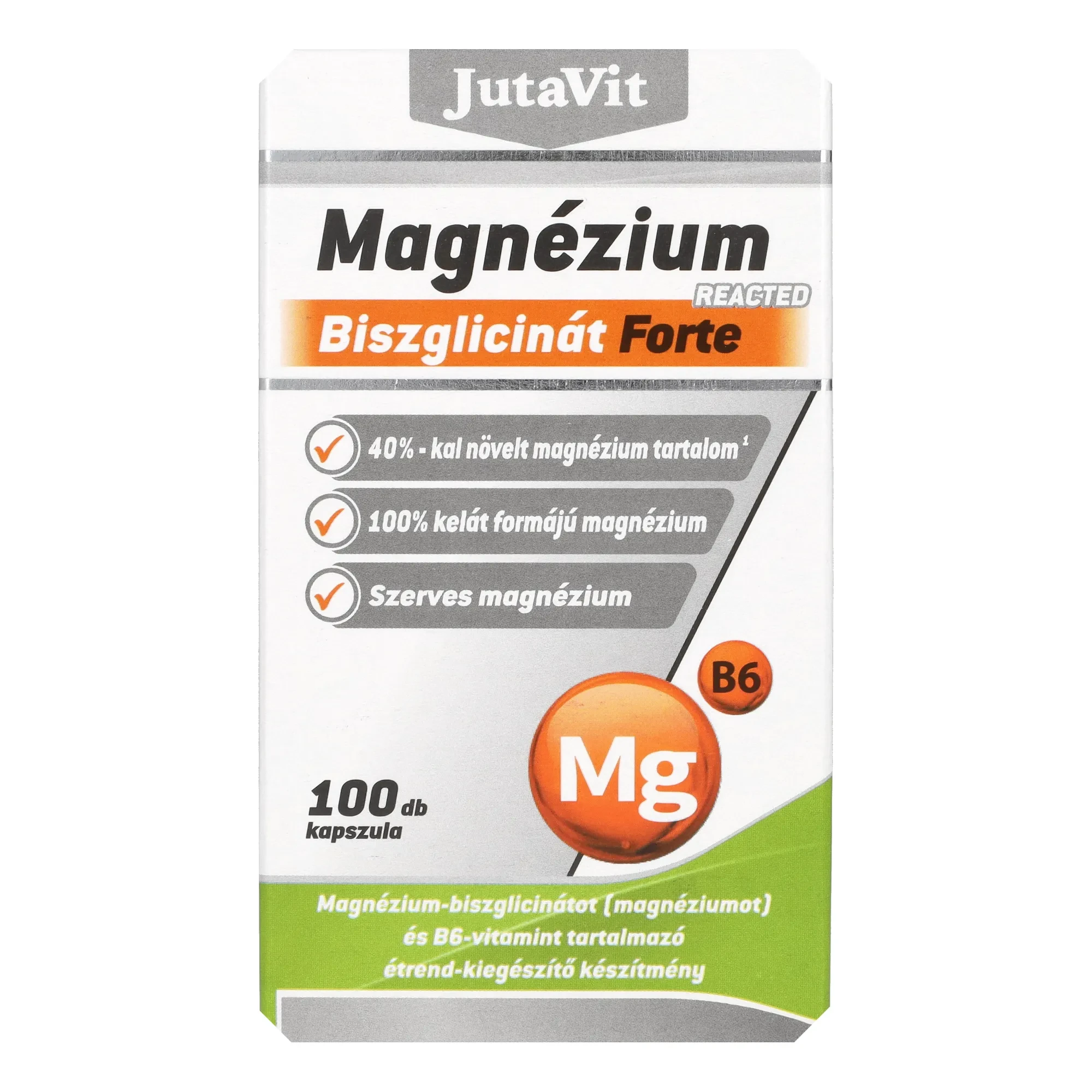 Jutavit Magnézium Biszglicinát Forte 100 db Kapszula