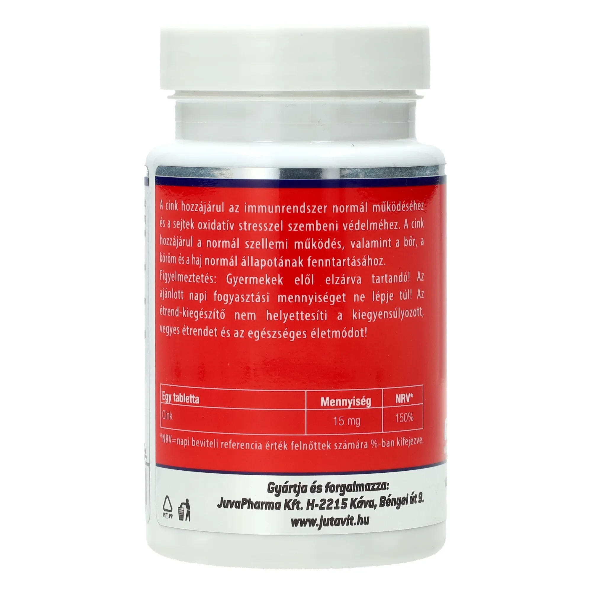 JutaVit Cink tabletta 60db 15mg