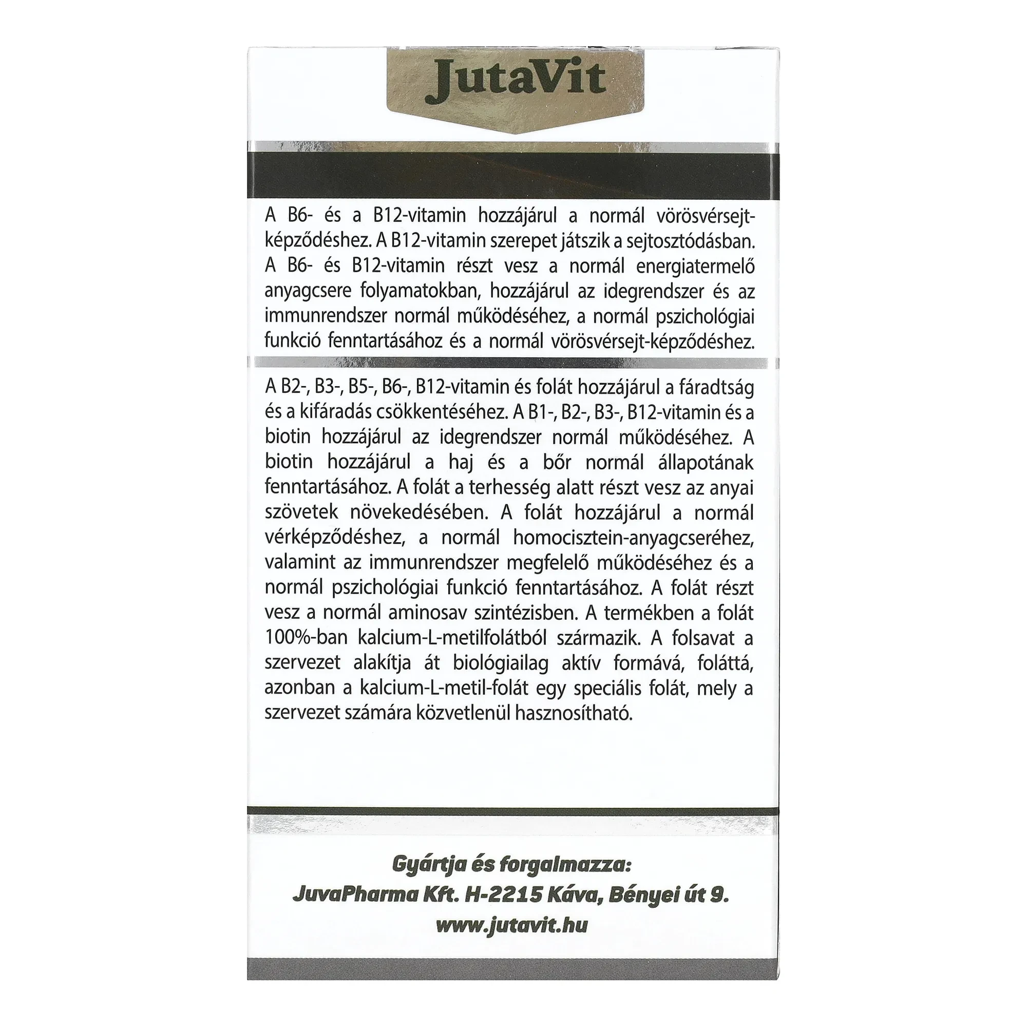 Jutavit B Komplex Forte 100 db Filmtabletta