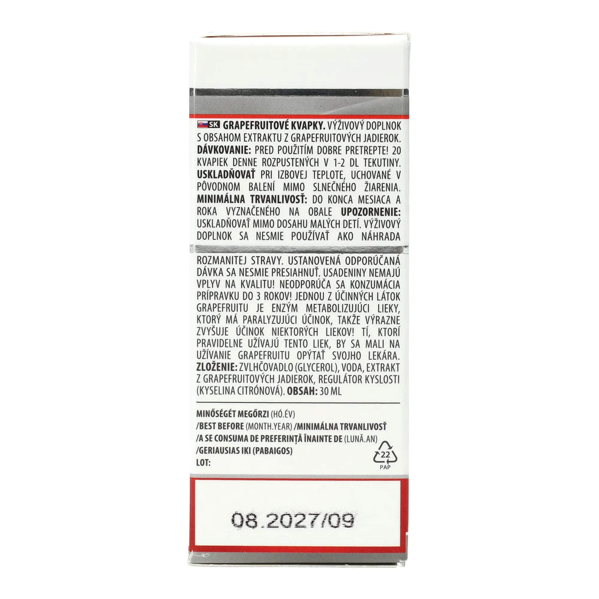 JutaVit Grapefruit csepp kivonat 30ml