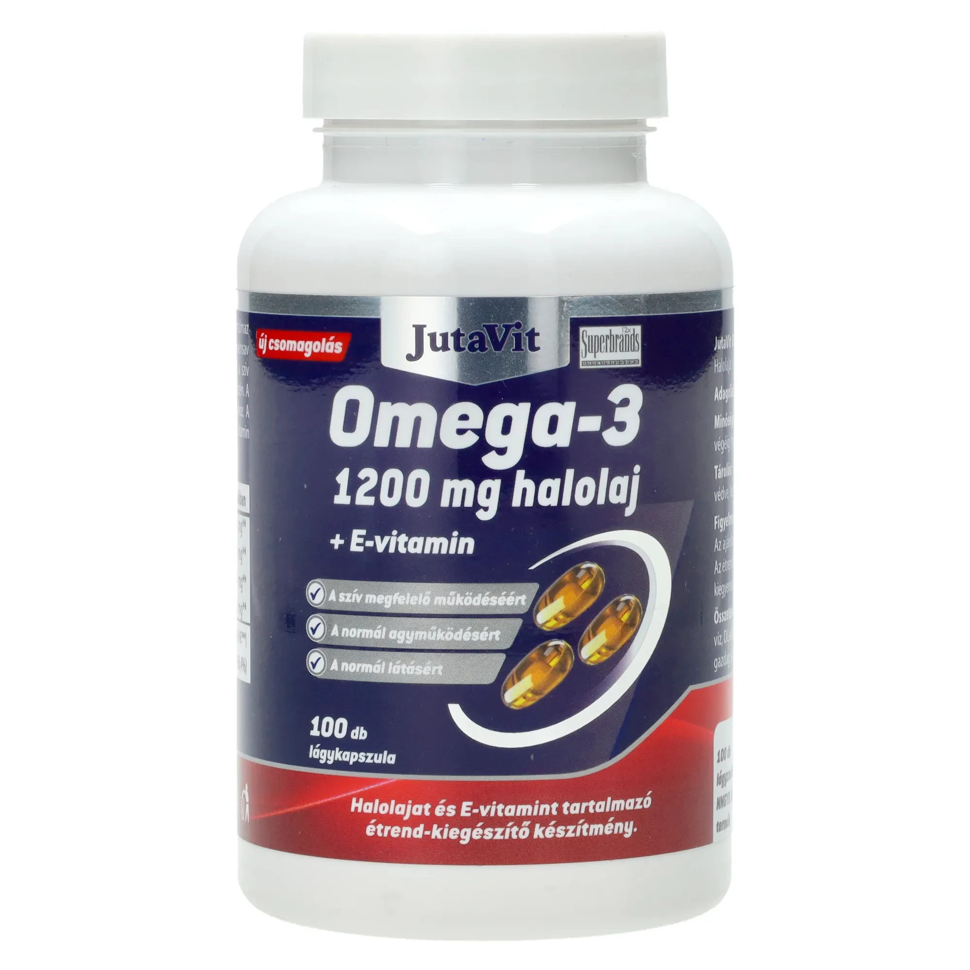 Jutavit Omega-3 halolaj 1200 mg + E-vitamin kapszula 100 db
