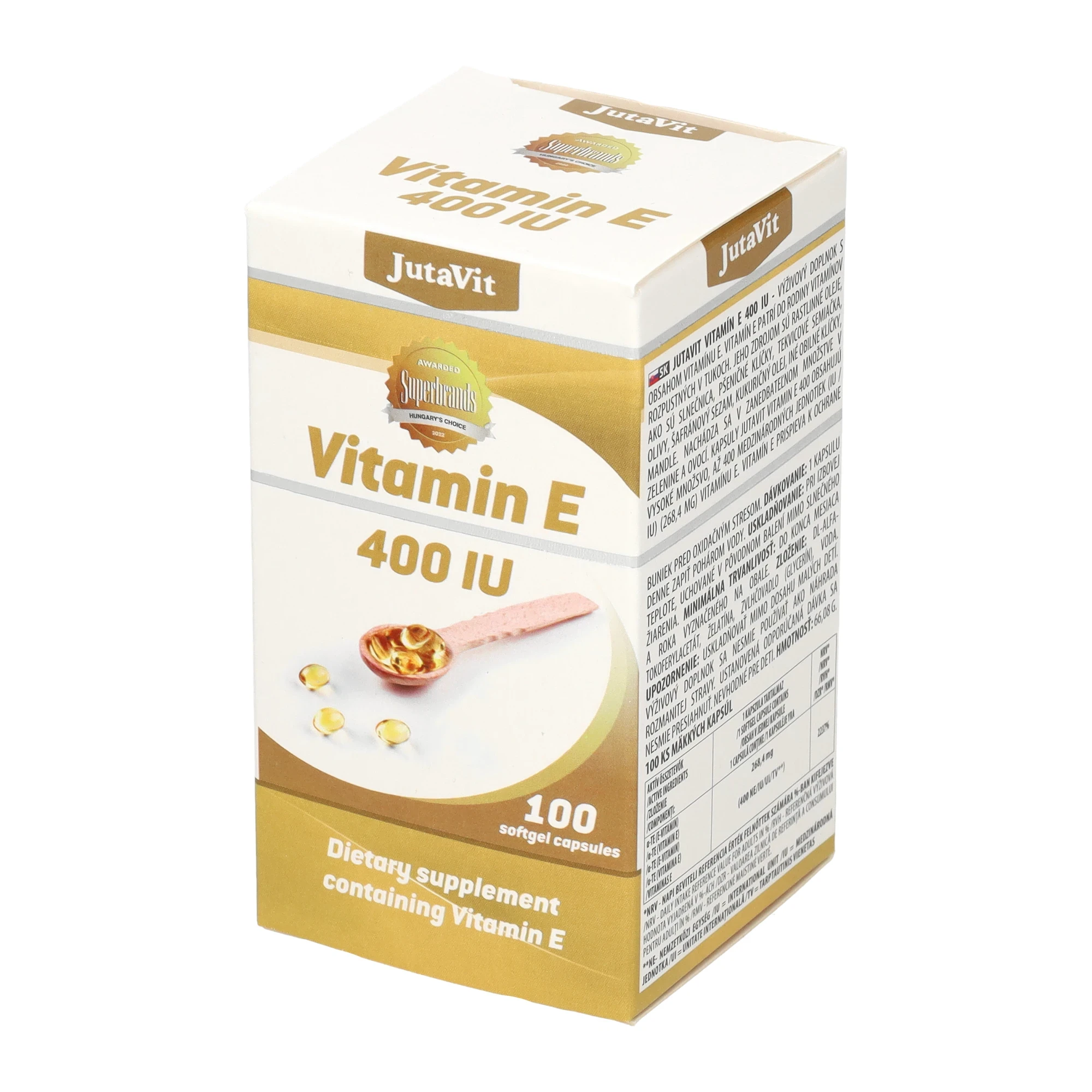 Jutavit E-vitamin 400 IU 100 db Lágykapszula