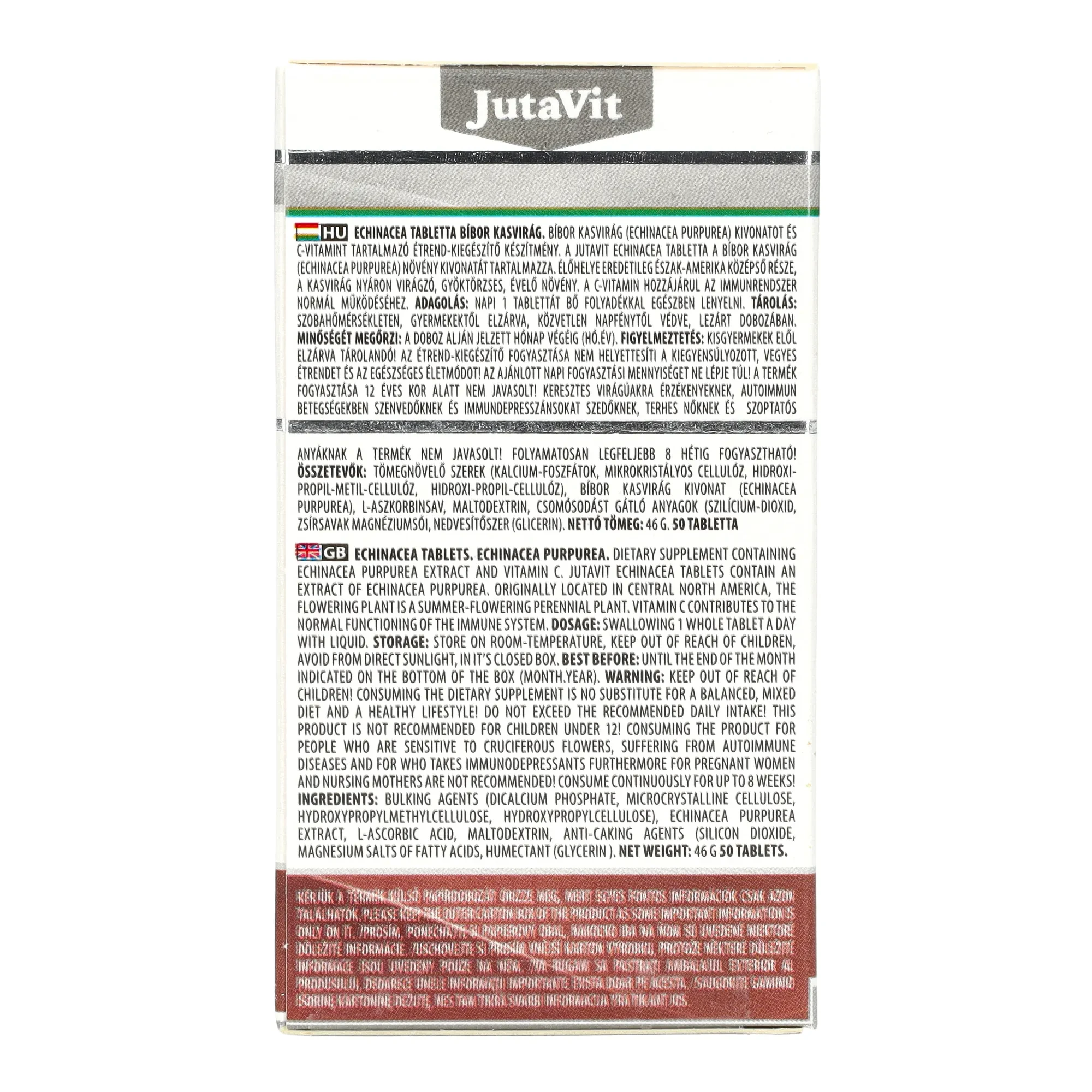 Jutavit Echinacea tabletta 50db