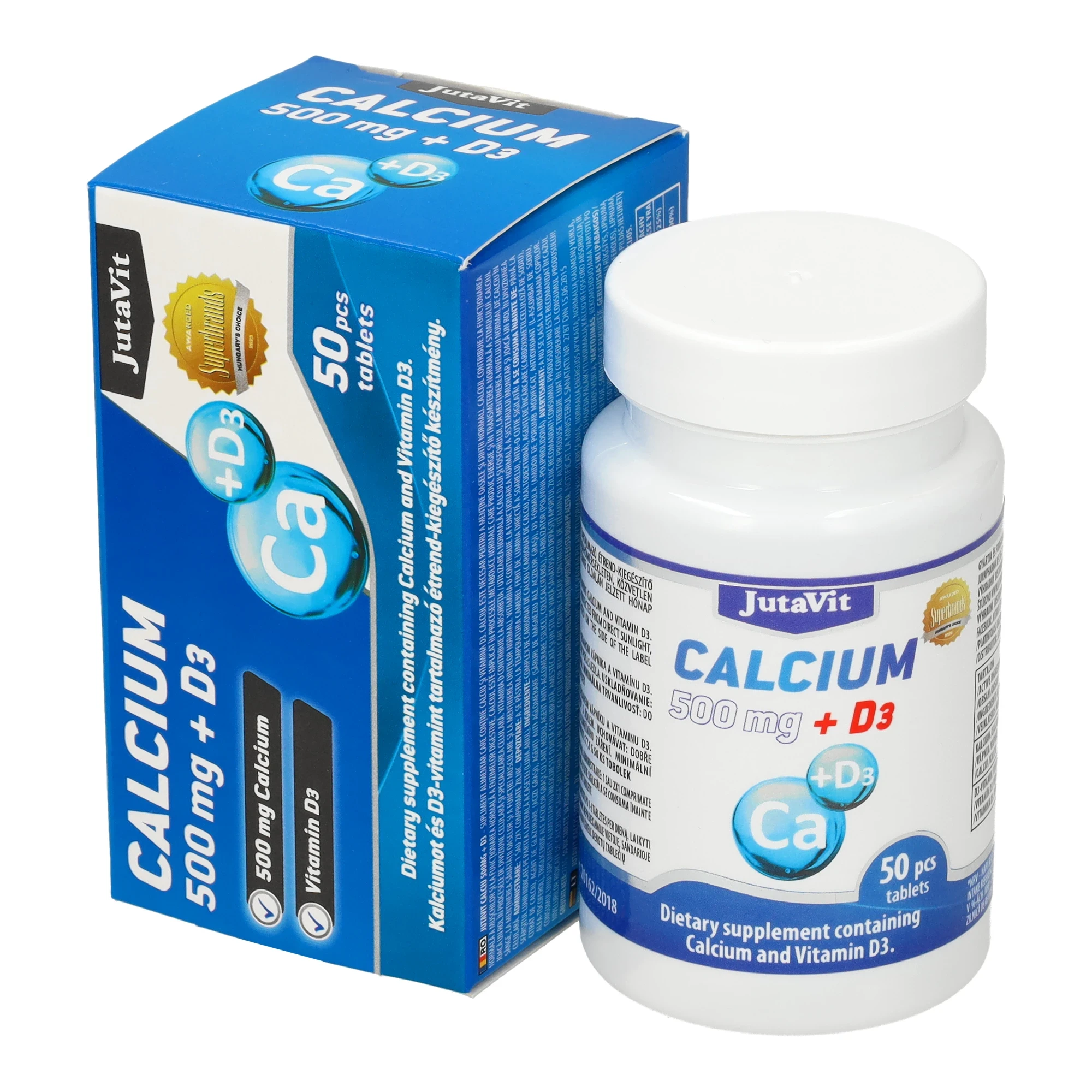 JutaVit Calcium tabletta 50db 500mg
