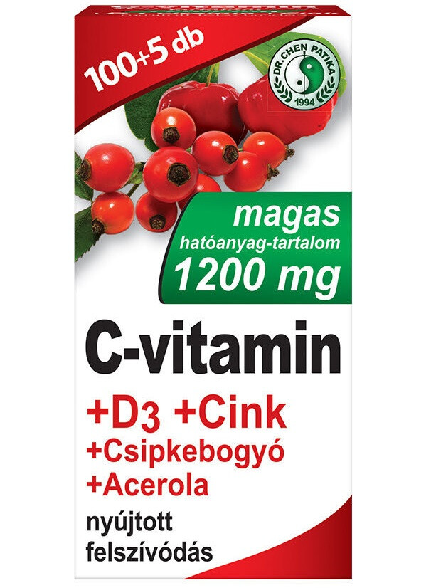 Dr. Chen C-Vitamin+D3+Cink+Acerola 105db