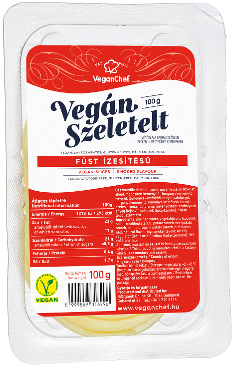 VeganChef Vegán Szeletelt Füstölt Ízesítésű 100 g