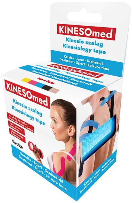 KINESOMED Kinesio szalag 5 m x 5 cm kék