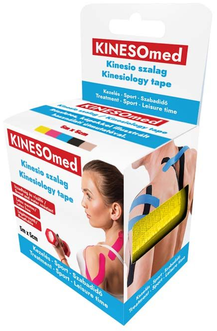 KINESOMED Kinesio szalag 5 m x 5 cm sárga