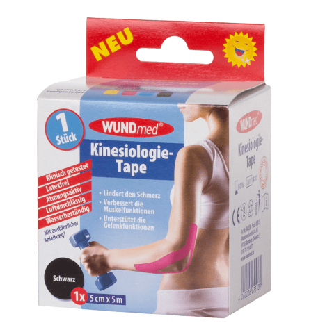 WundMed Kinesio tape(szalag) 5cmx5m fekete