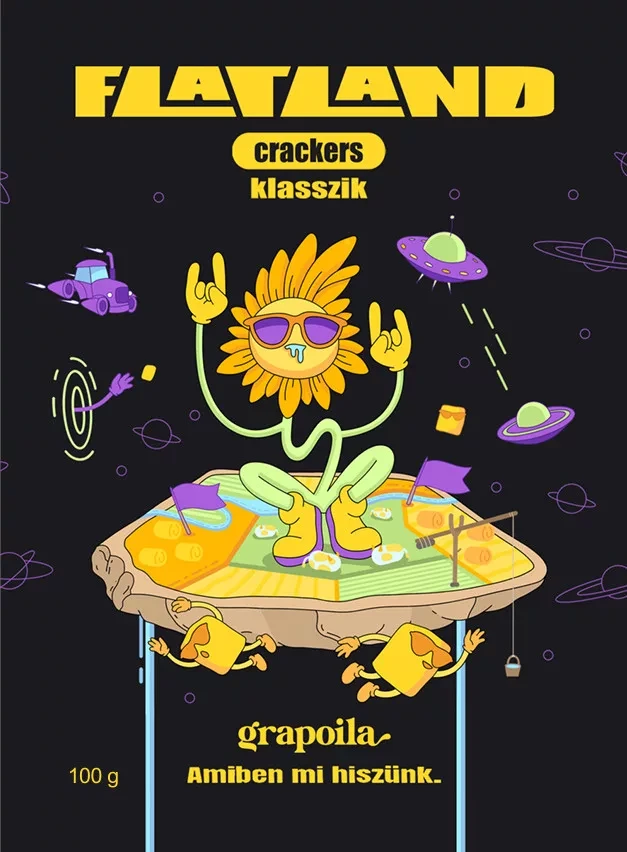 Grapiola Flatland Crakers Klasszik 100 g