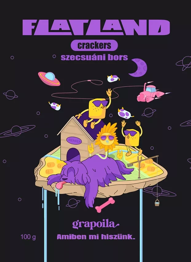 Grapiola Flatland Crakers Szecsuáni Bors 100 g