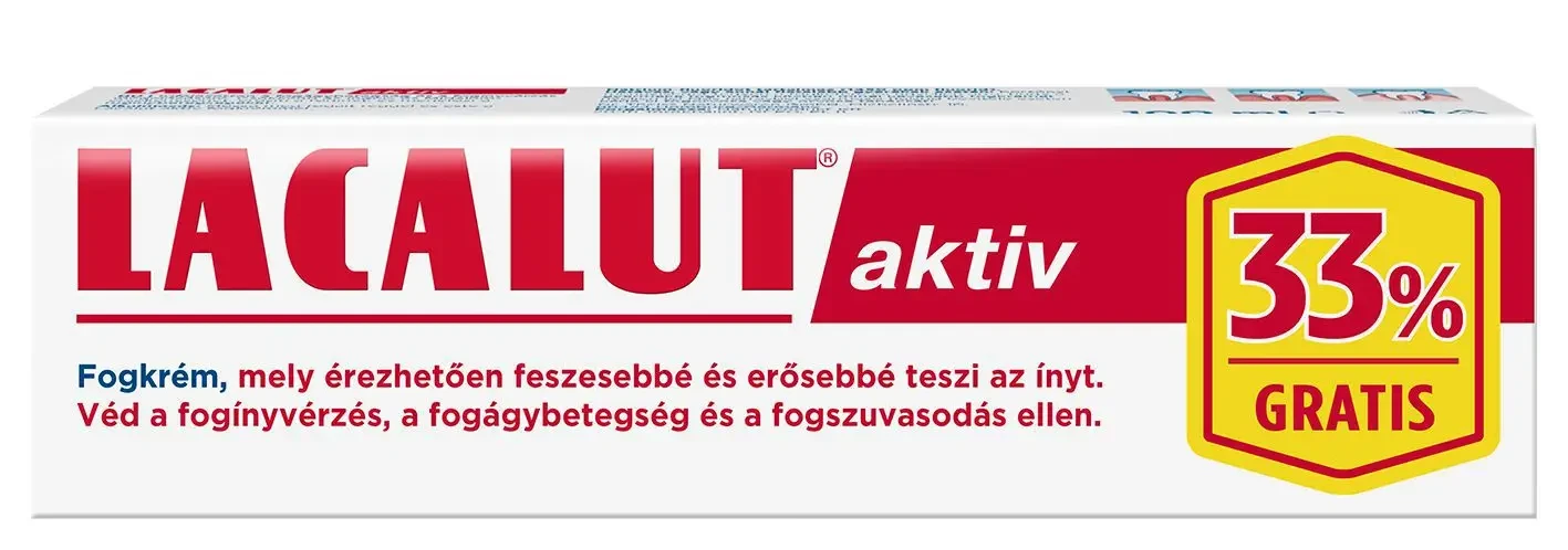 Lacalut Aktív fogkrém 100ml (+33% ajándék)
