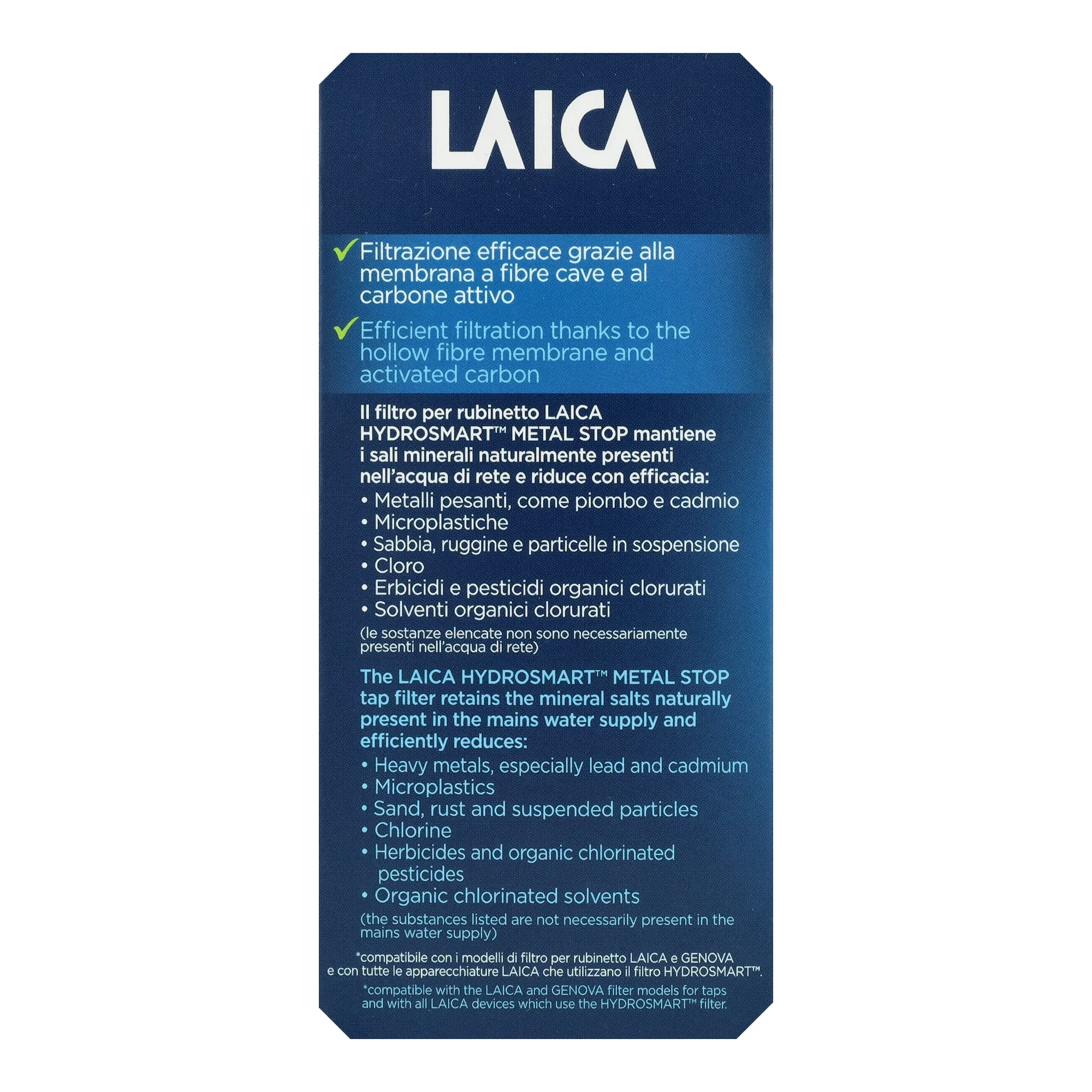 Laica HYDROSMART MetalStop mikroplasztik-stop 1200 liter
