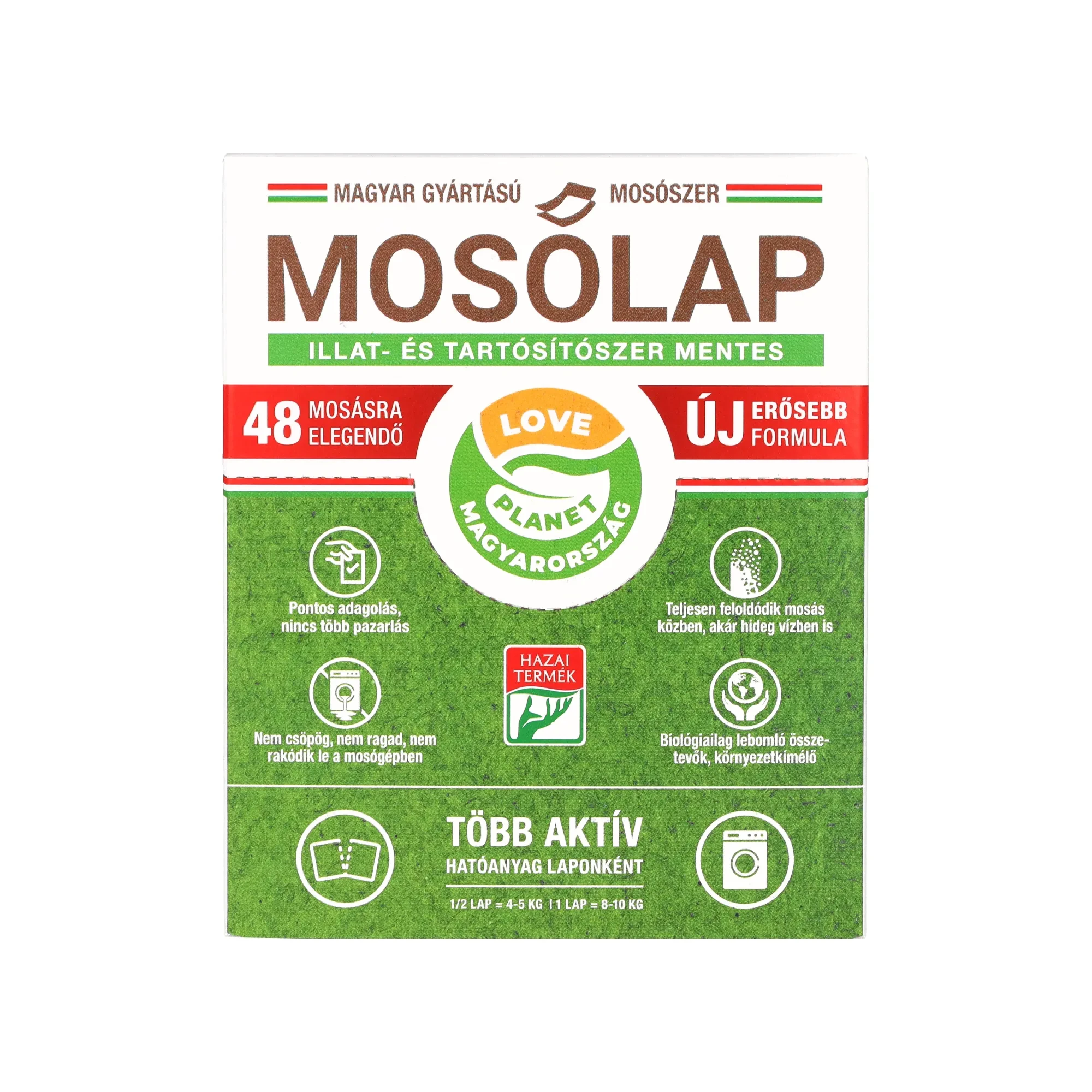 MOSÓLAP ILLAT- ÉS TARTÓSÍTÓSZER  MENTES 48 MOSÁSRA